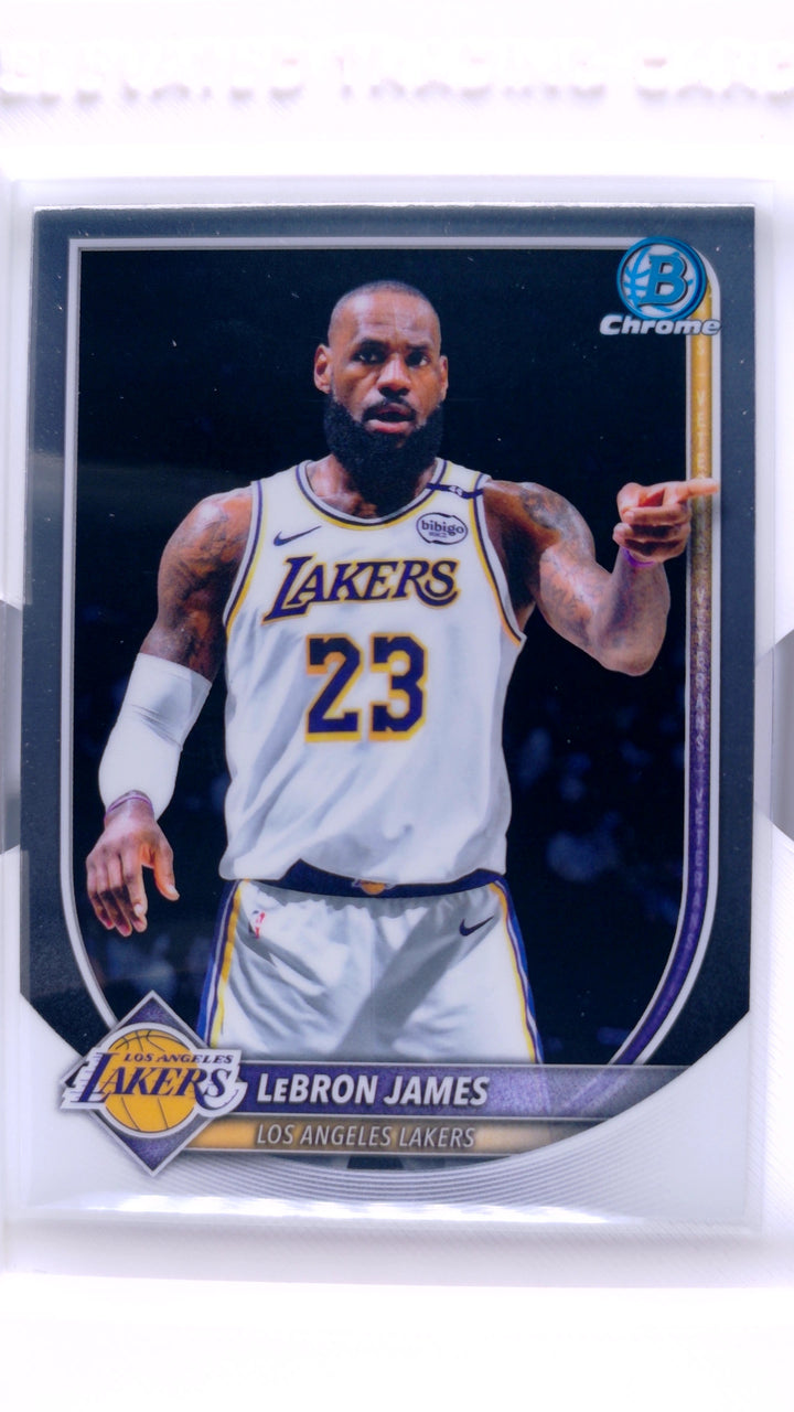 2025 Bowman Basketball LeBron James #BCV-121 Chrome — Front