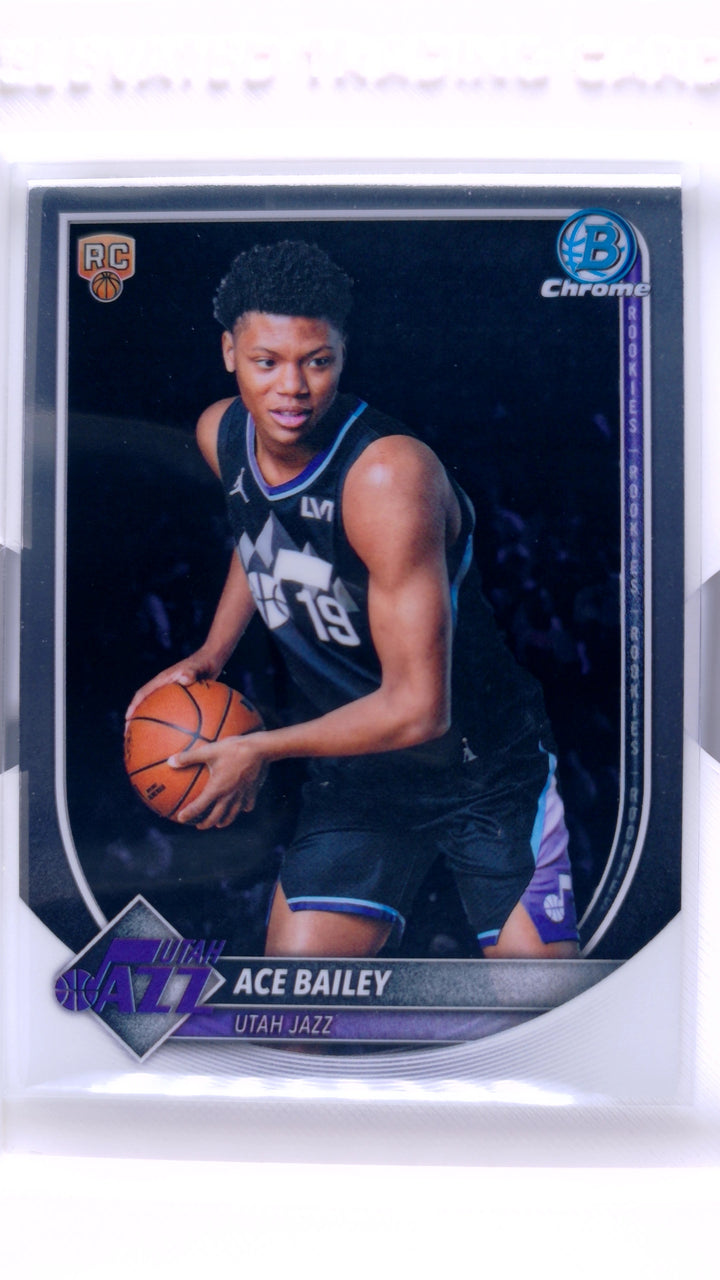 2025 Bowman Basketball Ace Bailey #BCV-5 Chrome RC — Front