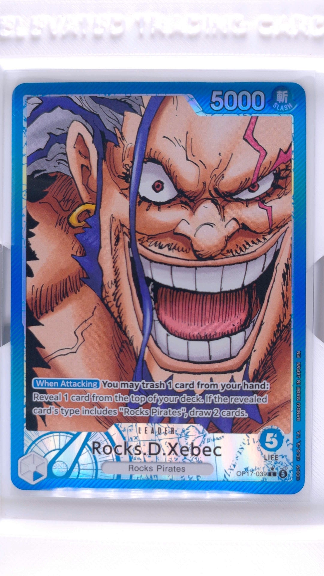 #OP17-039 Rocks.D.Xebec Alternate Art L (Leader) - front