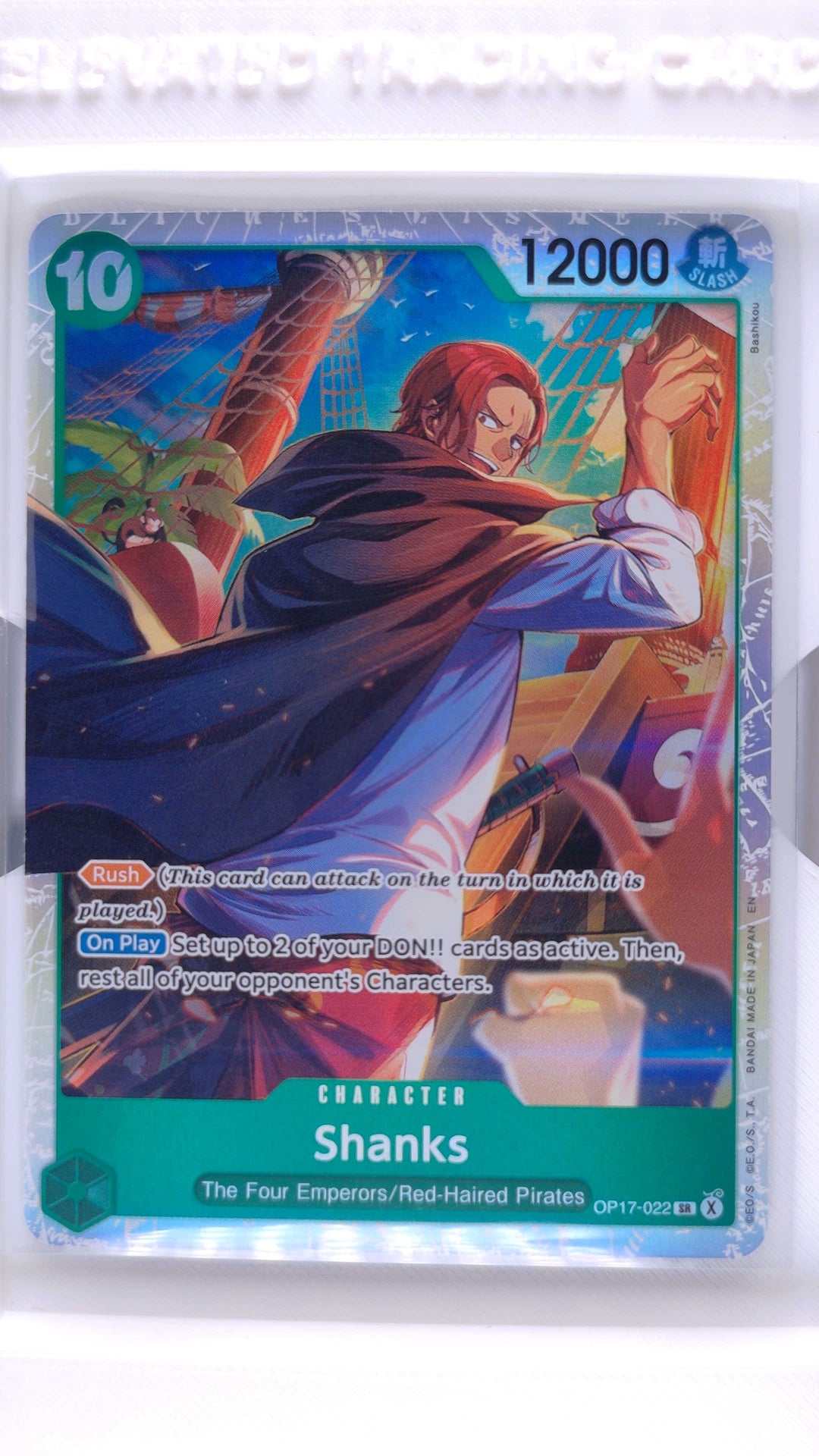 #OP17-022 Shanks SR (Super Rare) - front