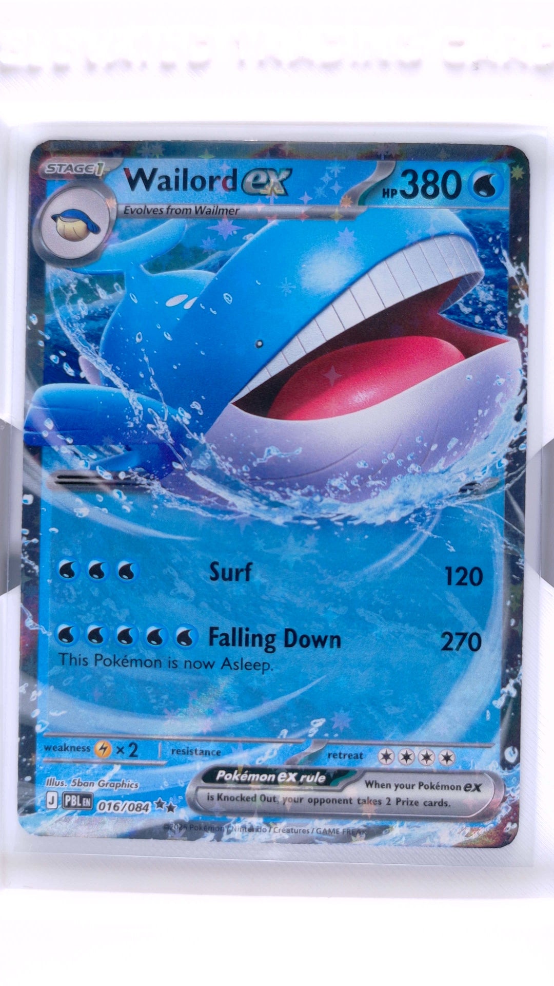 #16 Wailord ex Double Rare - front