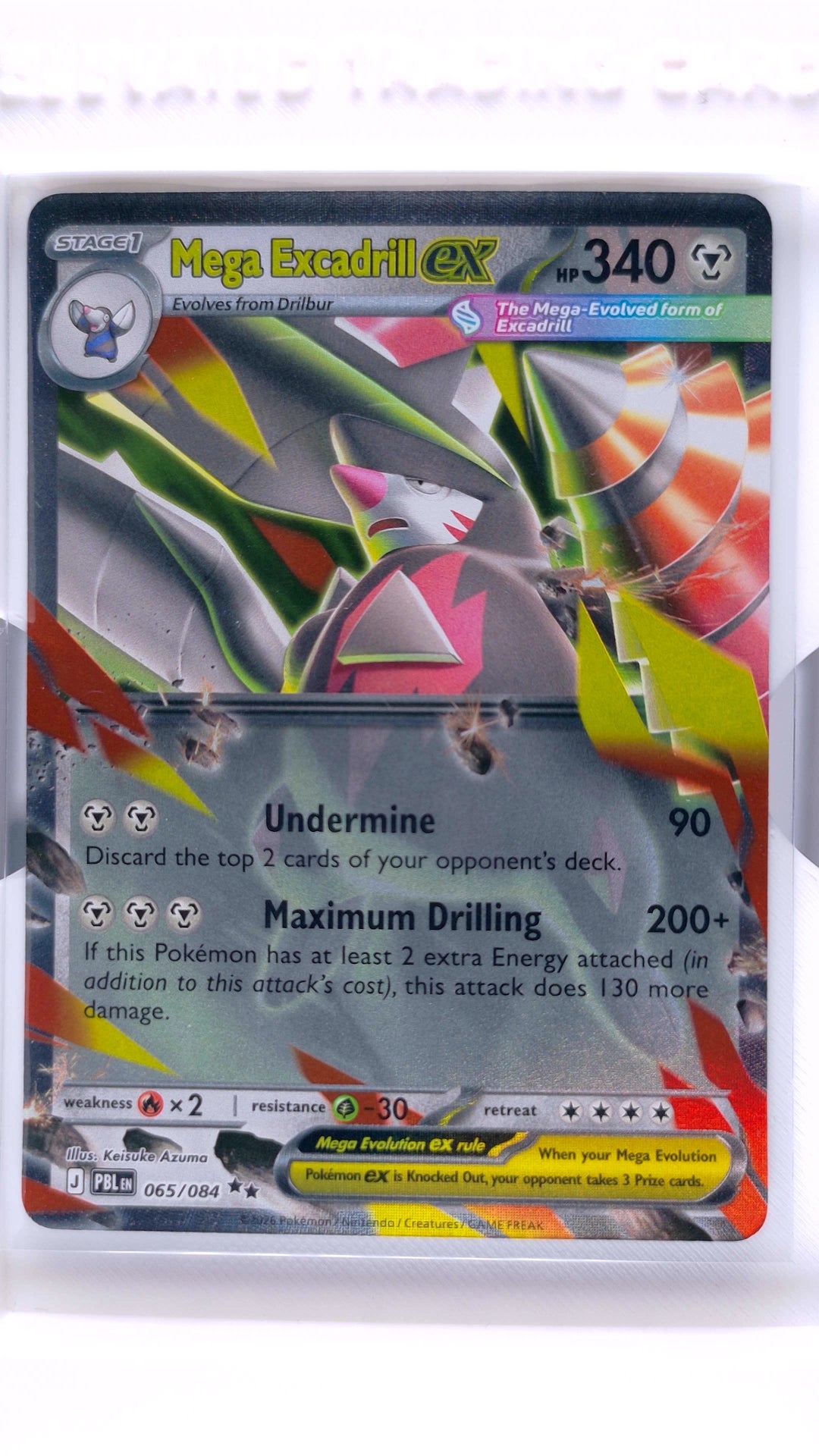 #65 Mega Excadrill ex Double Rare - front