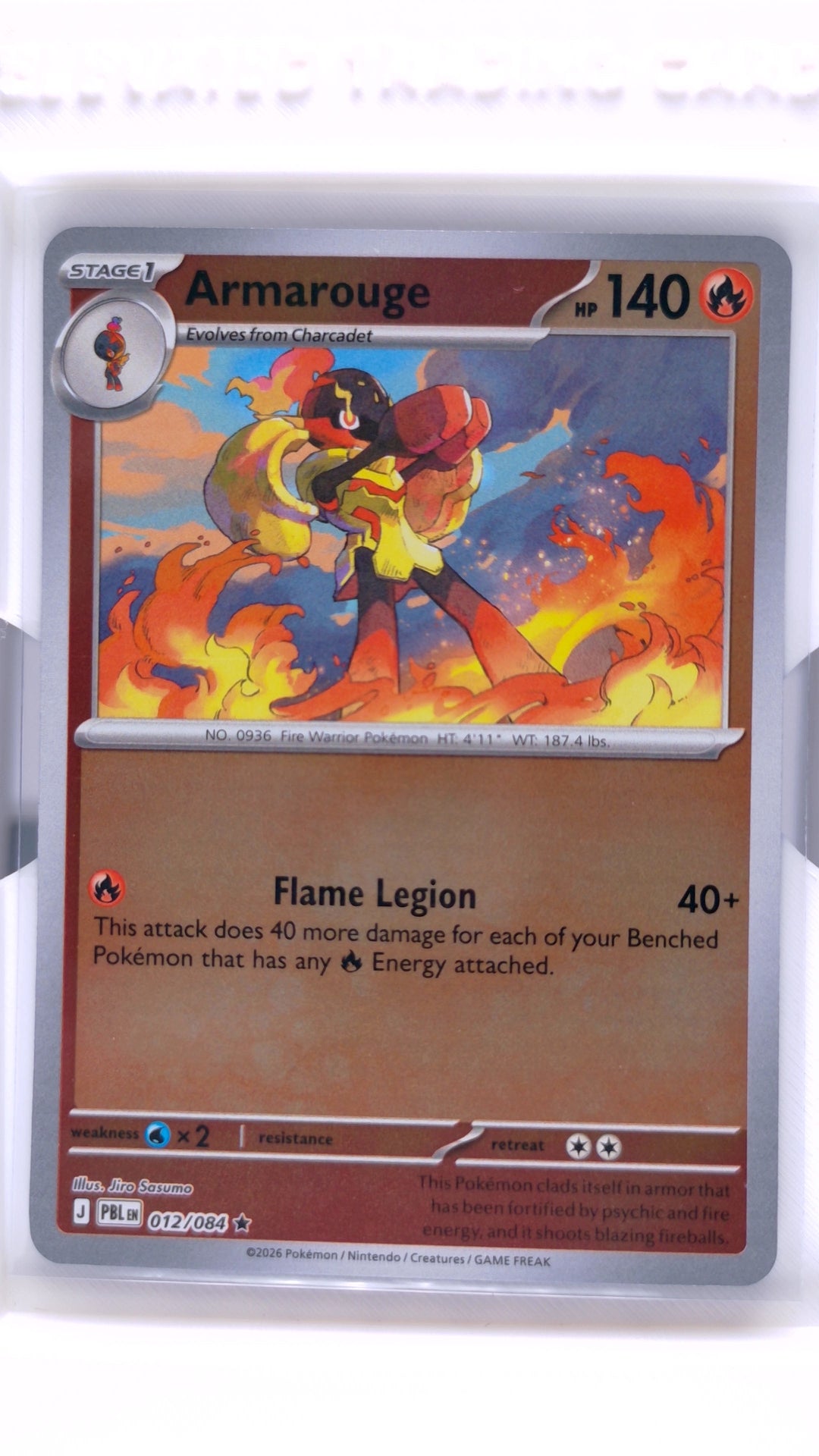 #12 Armarouge Reverse Holo Rare - front