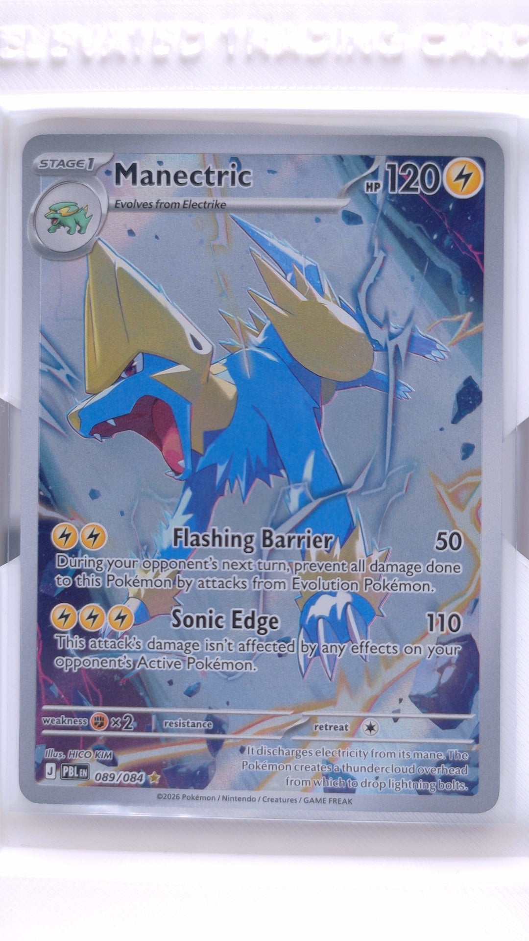 #89 Manectric Illustration Rare - front
