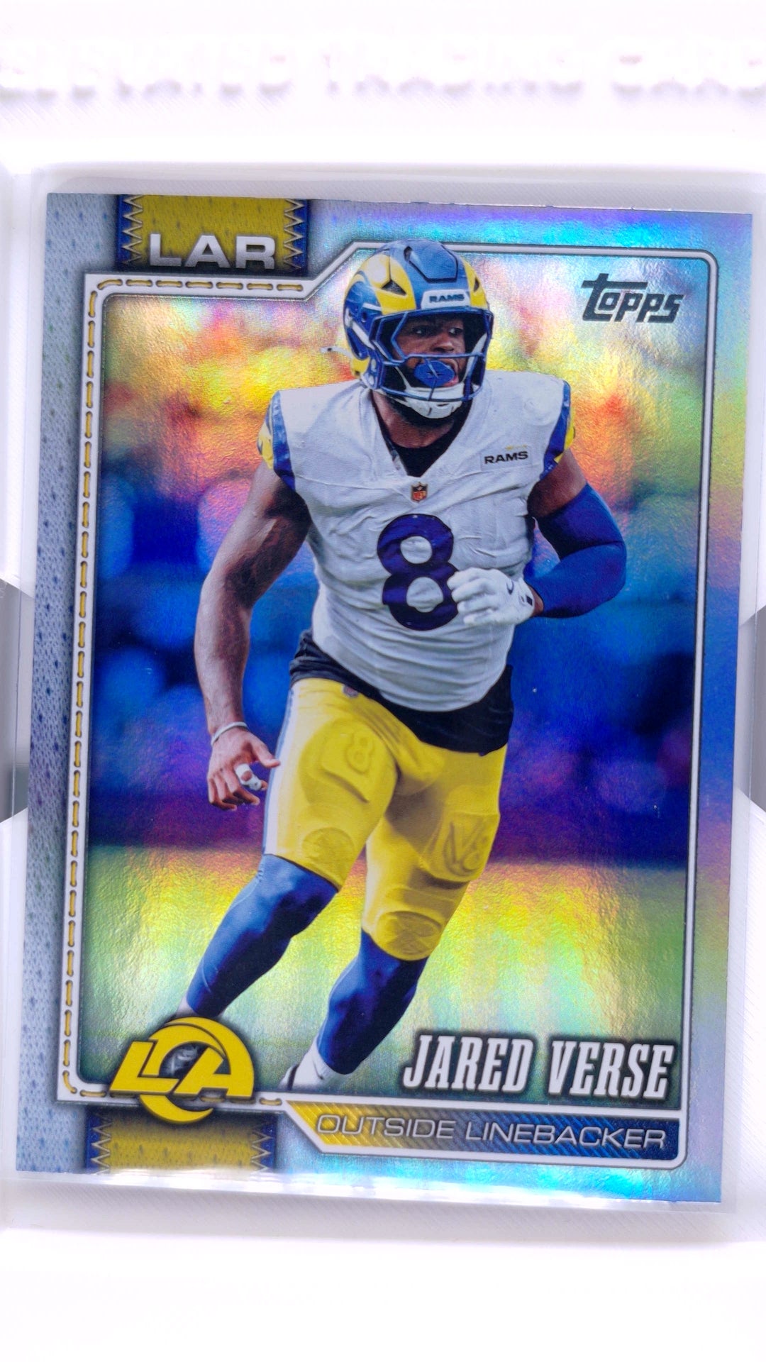 #231 Jared Verse Rainbow Foil - front