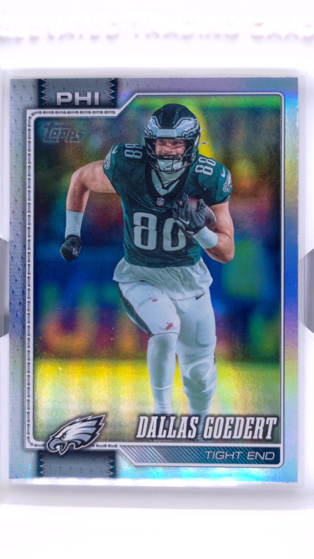 #170 Dallas Goedert Rainbow Foil - front