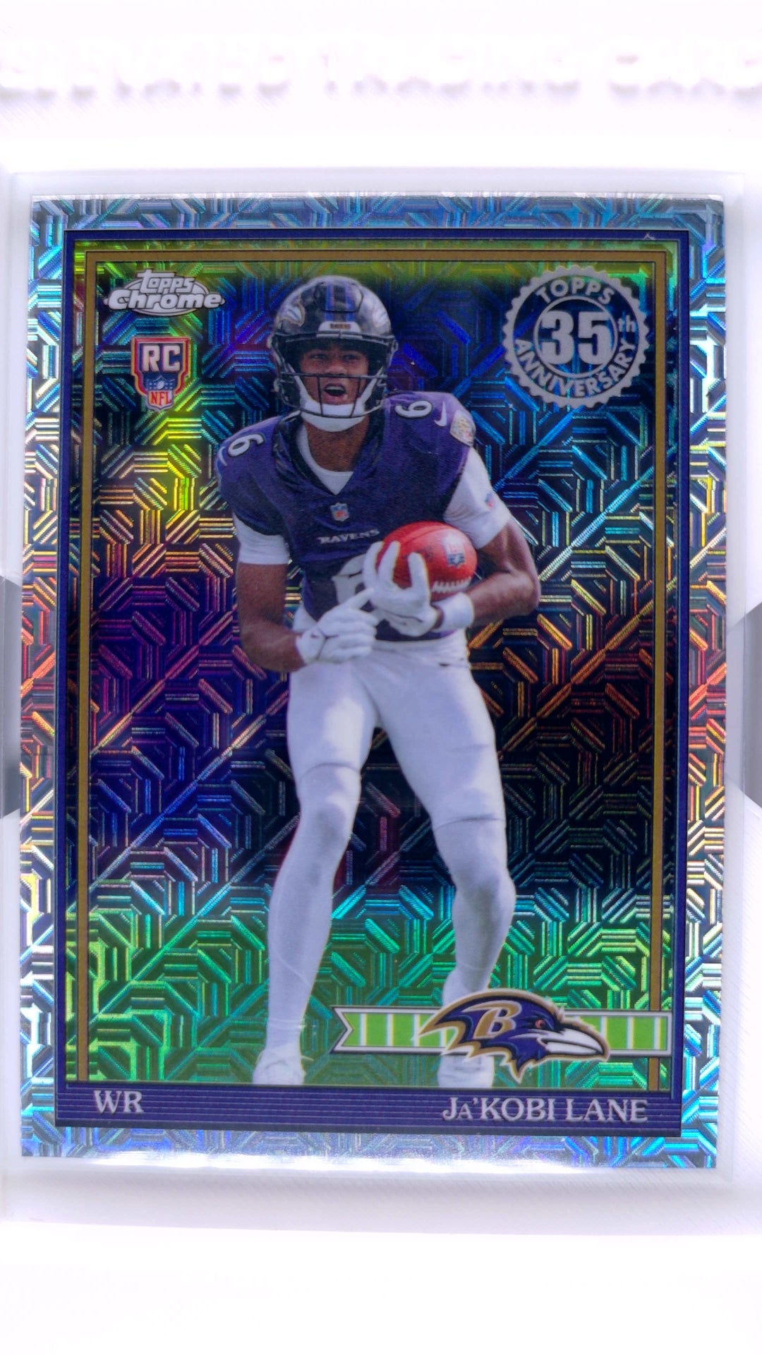 #91TRC-31 Ja'Kobi Lane Rookie 1991 Topps Rookies Football Chrome Silver Pack Base - front