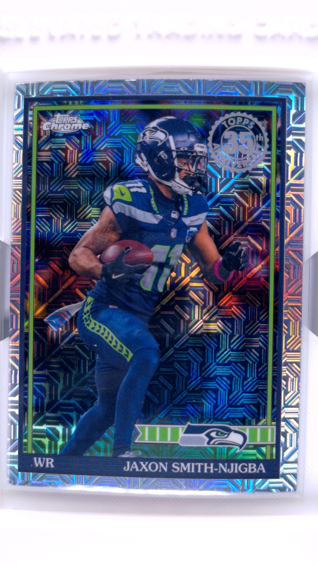 #91TC-8 Jaxon Smith-Njigba 1991 Topps Football Chrome Silver Pack Base - front