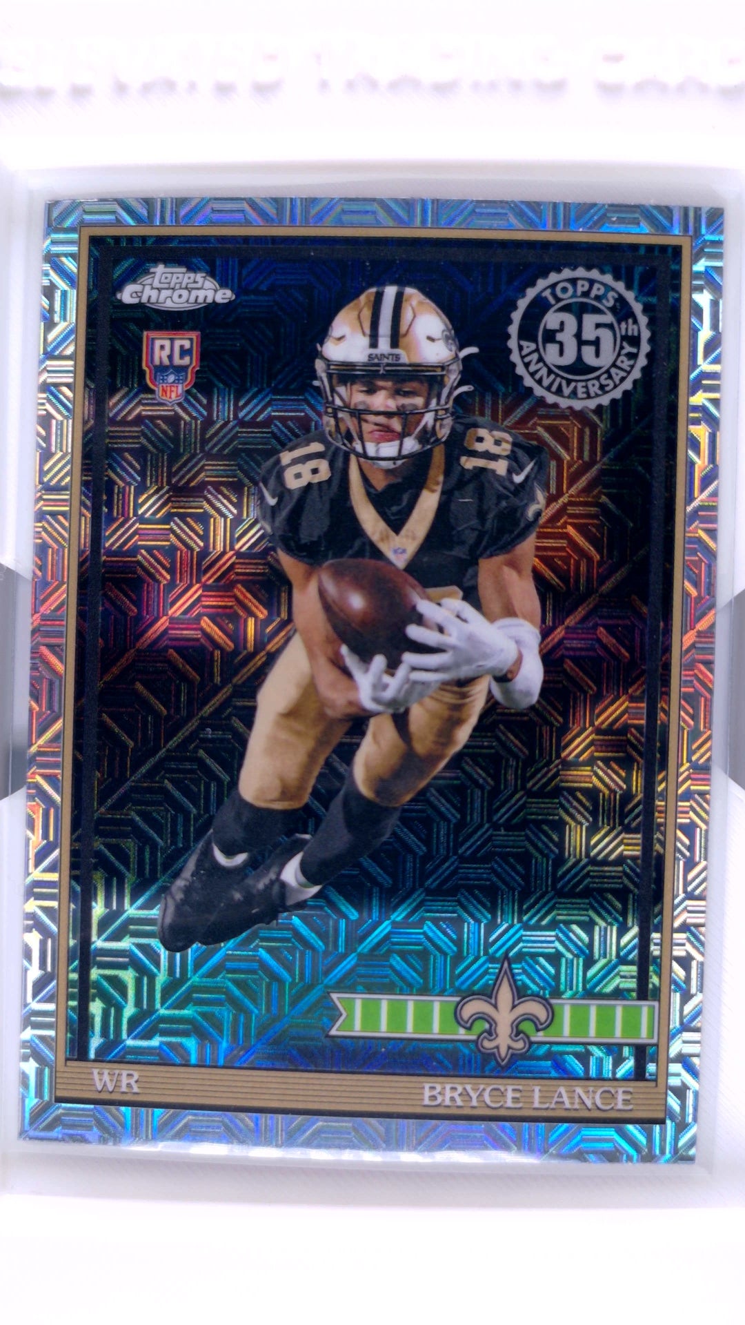 #91TRC-32 Bryce Lance Rookie 1991 Topps Rookies Football Chrome Silver Pack Base - front