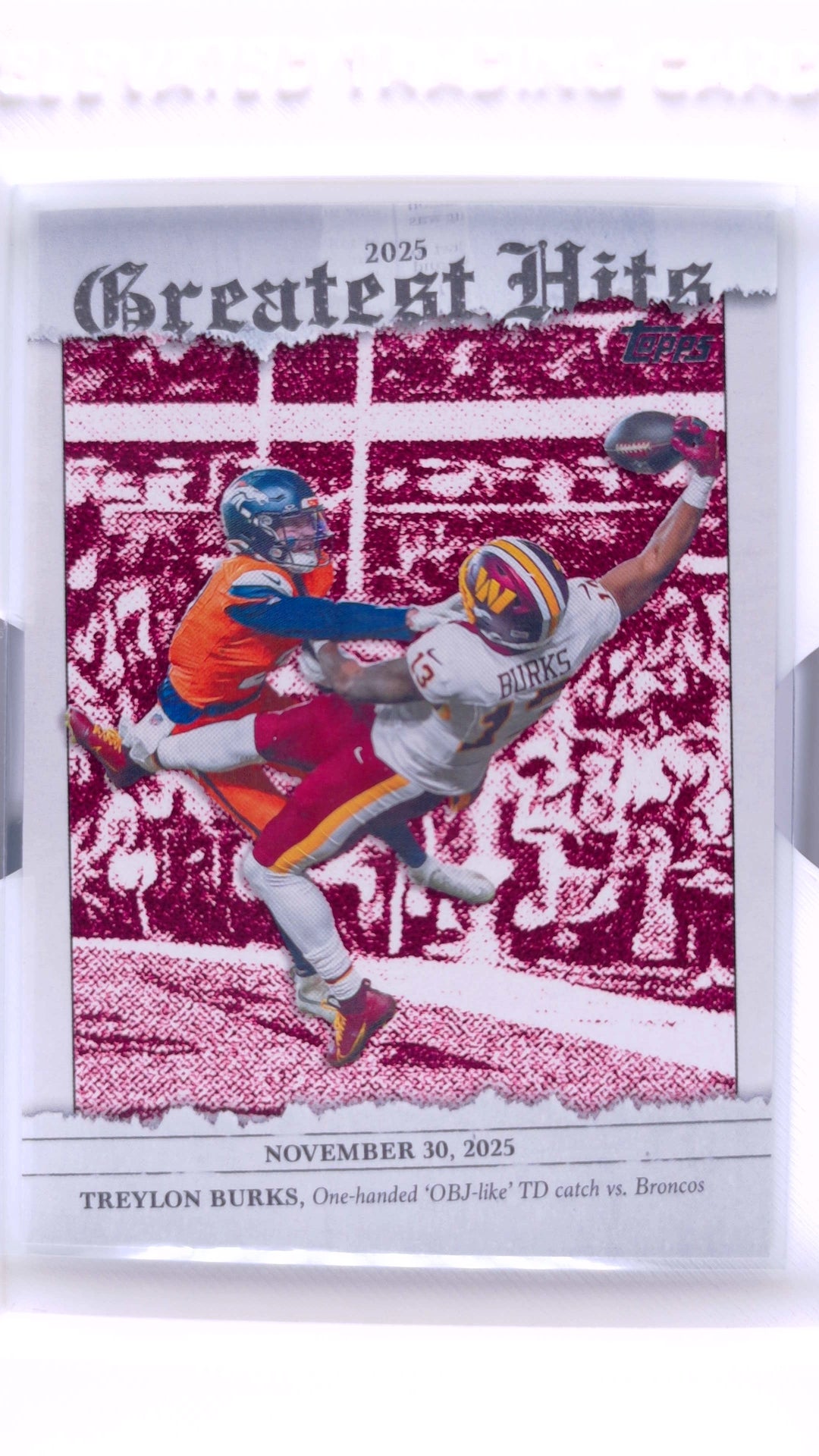 #25GH-TB Treylon Burks 2025 Greatest Hits - front