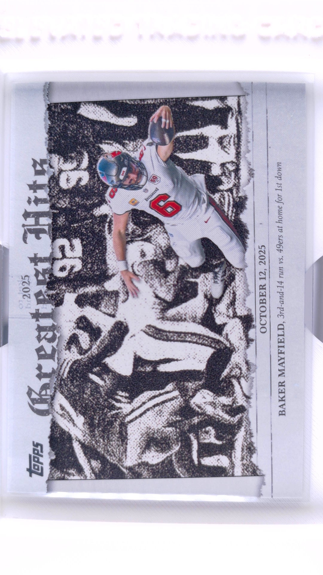 #25GH-BM Baker Mayfield 2025 Greatest Hits - front