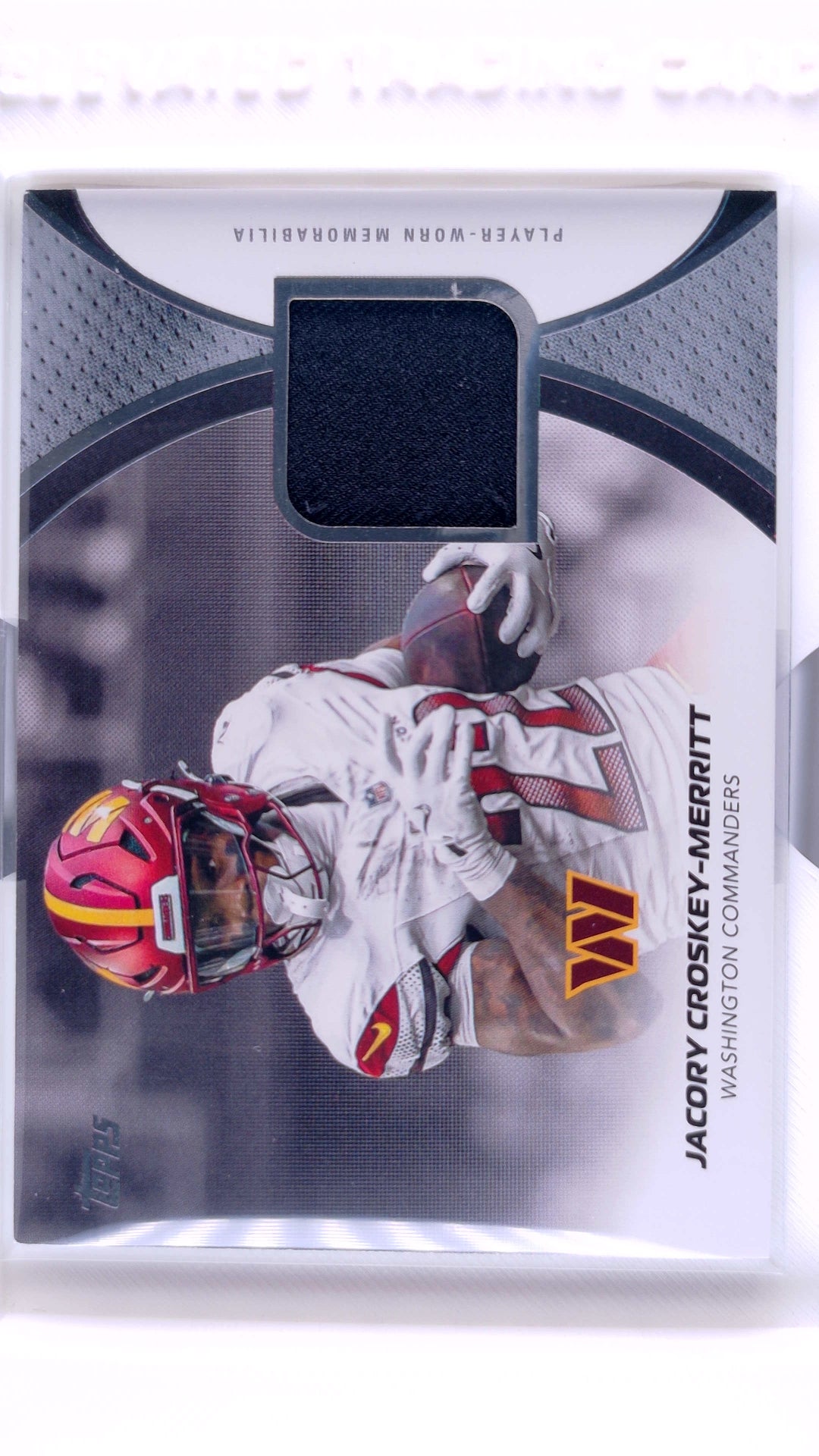 #NFLM-JC Jacory Croskey-Merritt NFL Material - front