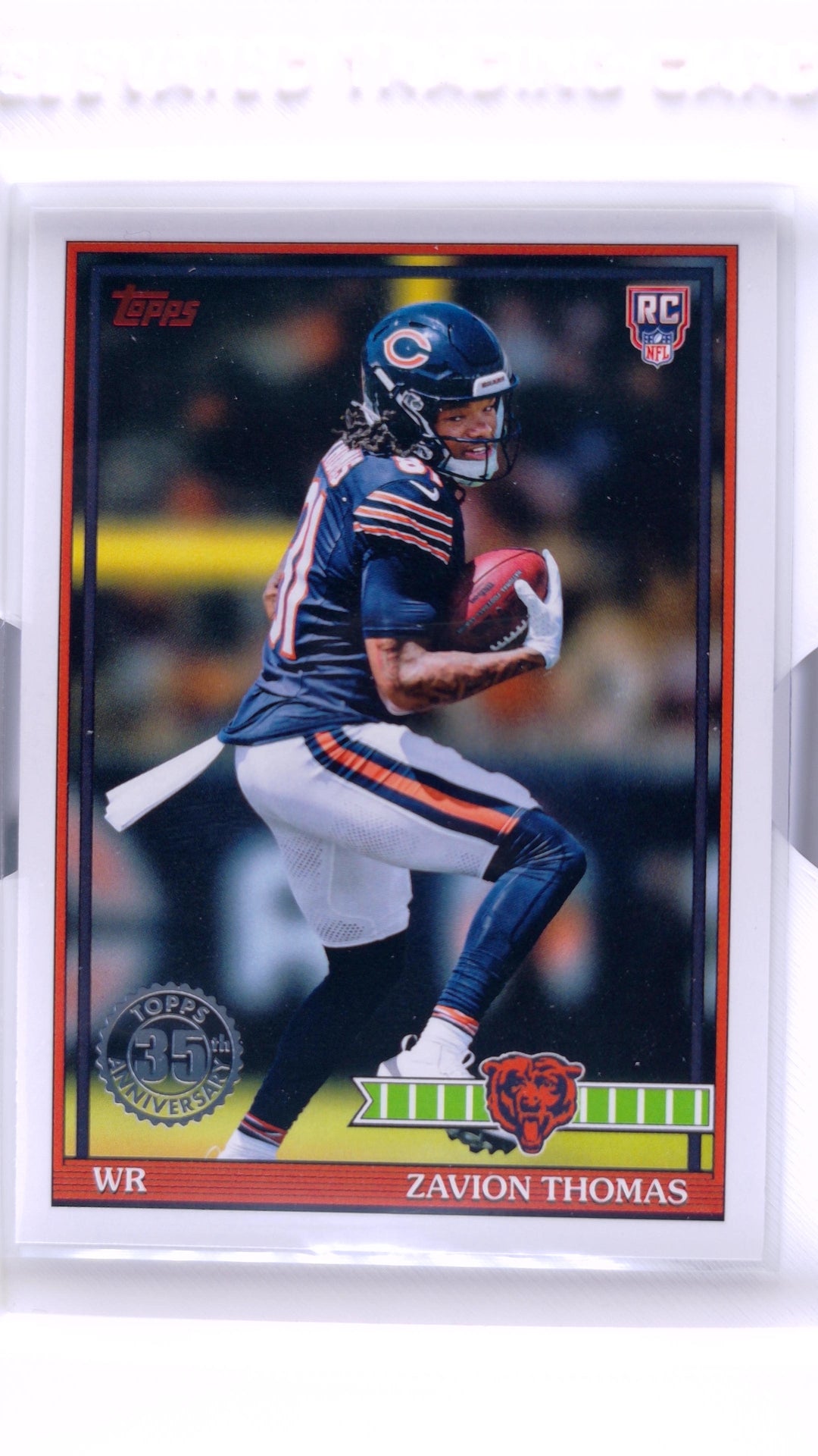 #91TR-17 Zavion Thomas Rookie 1991 Topps Rookies Football - front
