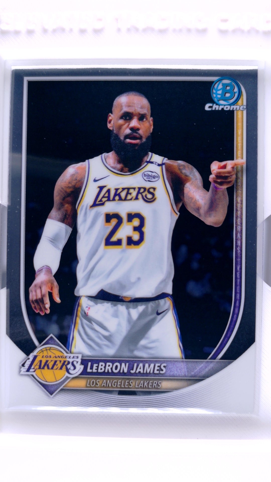 #BCV-121 LeBron James Chrome - front