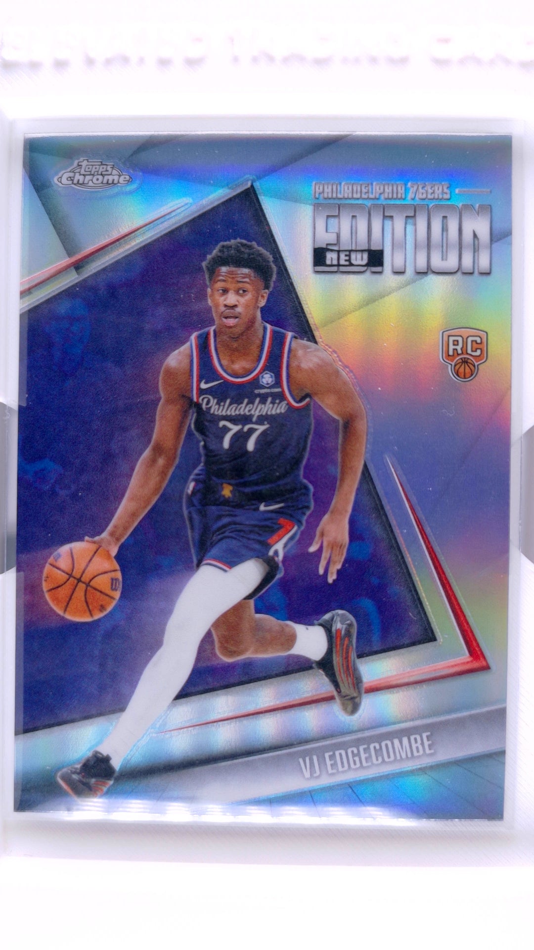 #GR-3 VJ Edgecombe Rookie New Editions Refractor - front