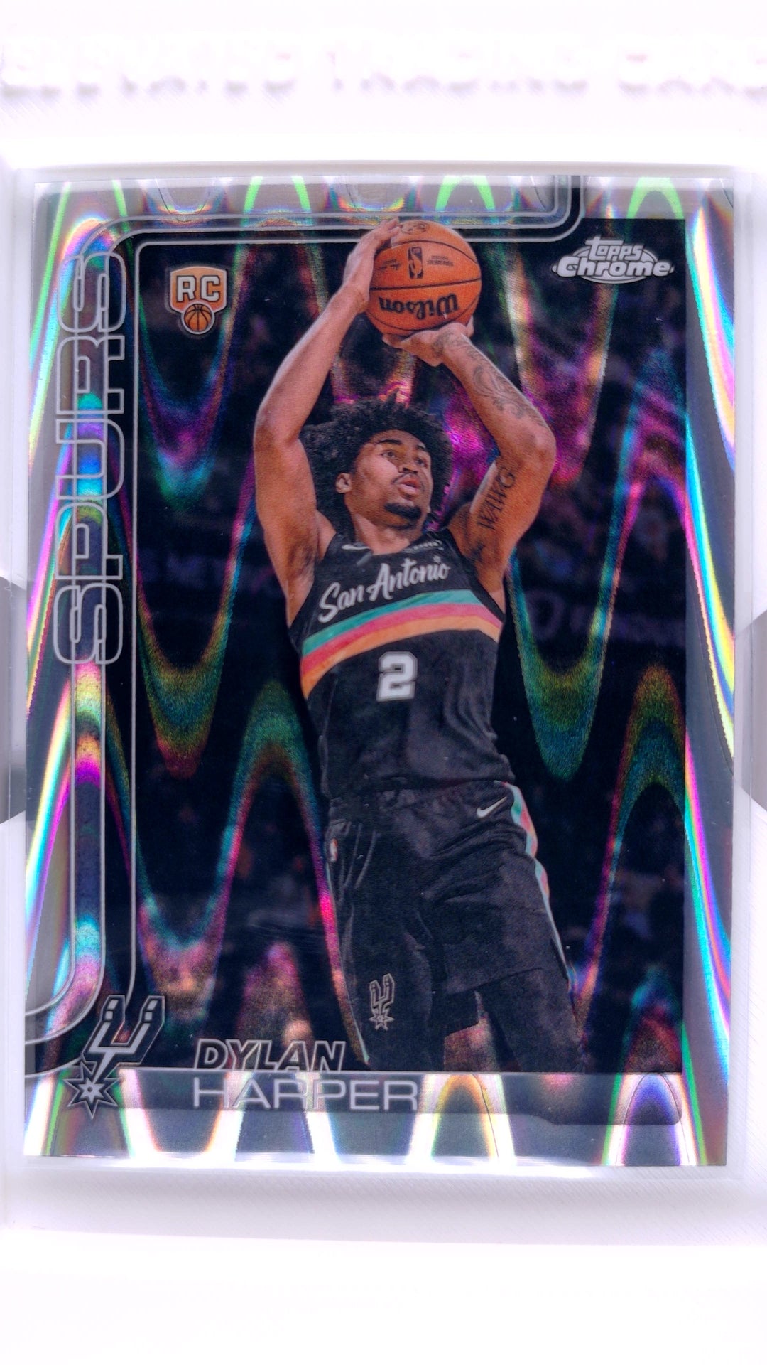 #152 Dylan Harper Rookie Wave Refractor - front