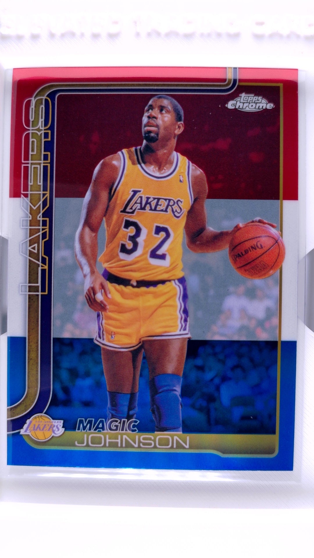 #149 Magic Johnson Red, White & Blue Refractor - front
