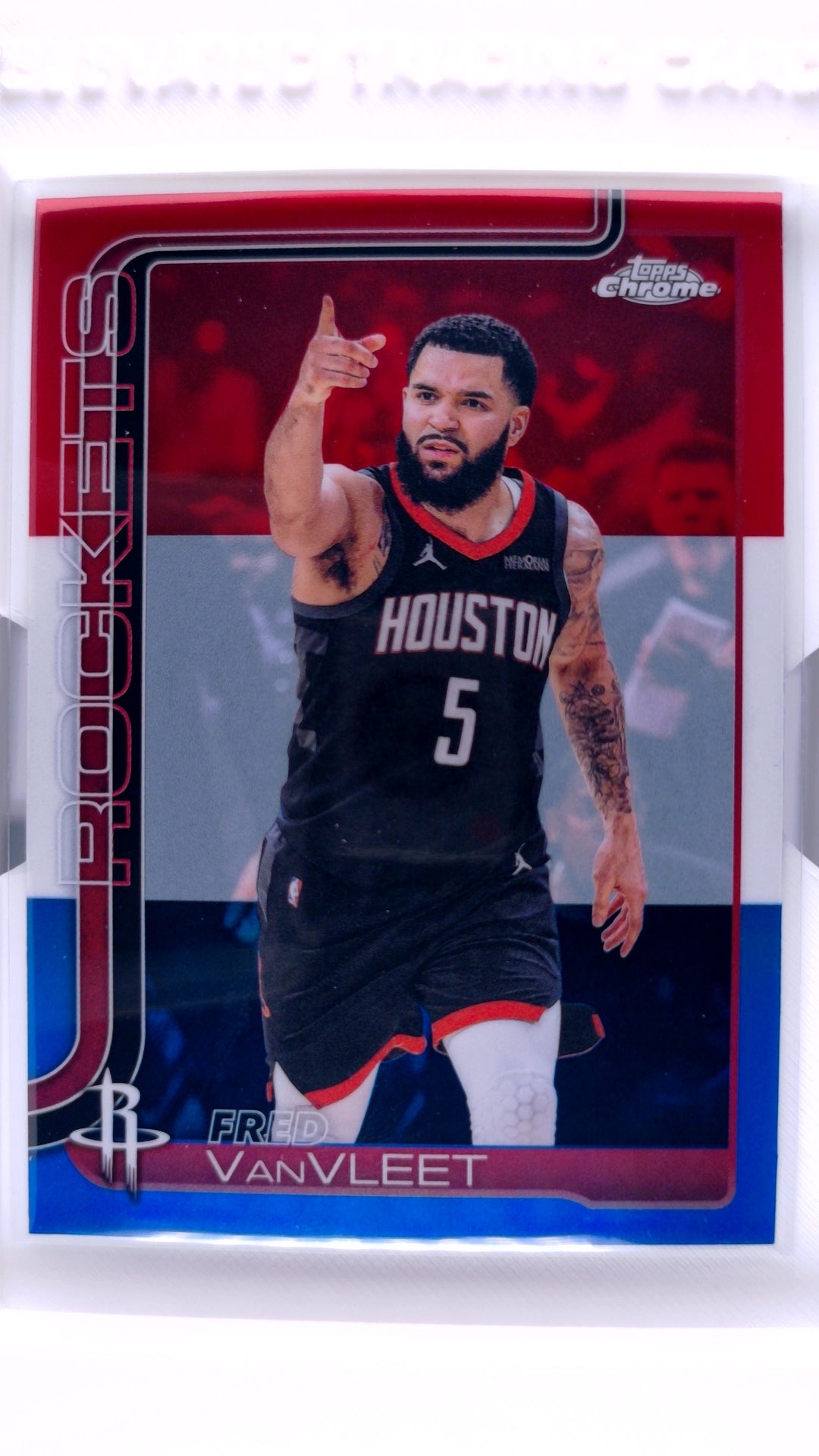 #61 Fred VanVleet Red, White & Blue Refractor - front