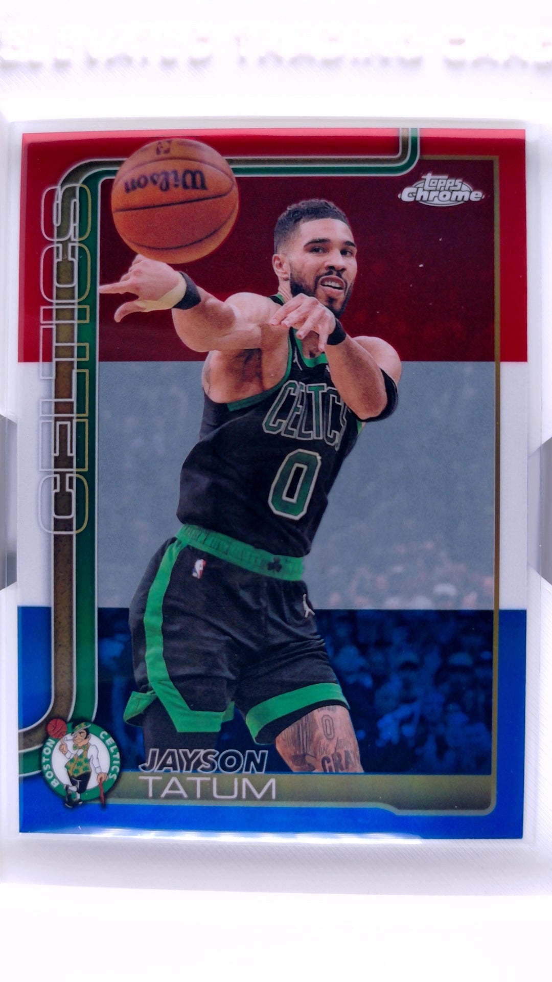 #8 Jayson Tatum Red, White & Blue Refractor - front