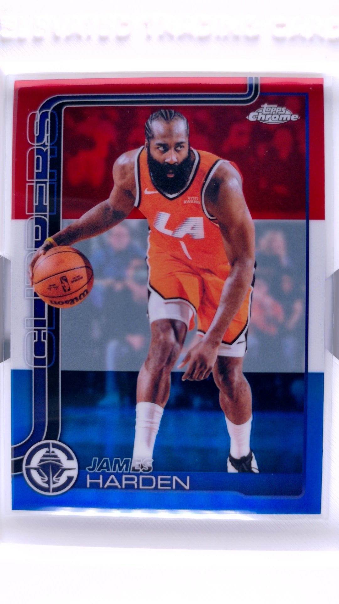 #33 James Harden Red, White & Blue Refractor - front
