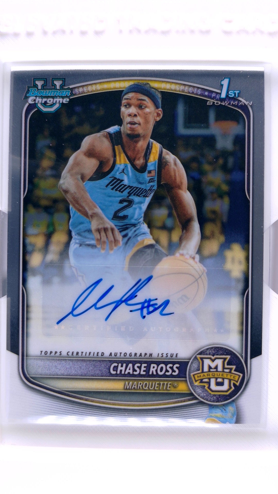 #CPA-CR Chase Ross Chrome Prospect Autographs - front