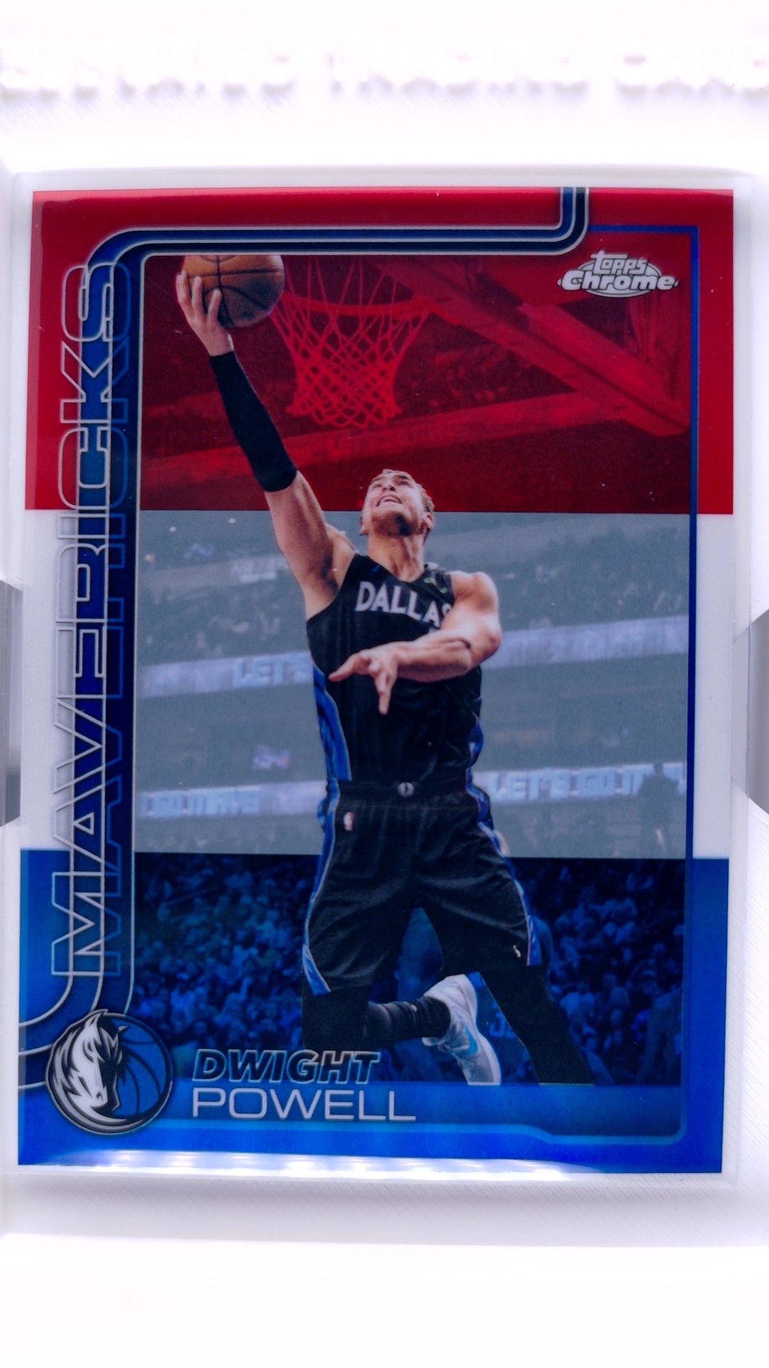 #139 Dwight Powell Red, White & Blue Refractor - front