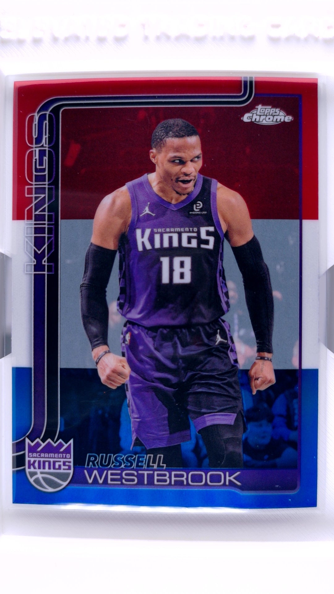 #84 Russell Westbrook Red, White & Blue Refractor - front