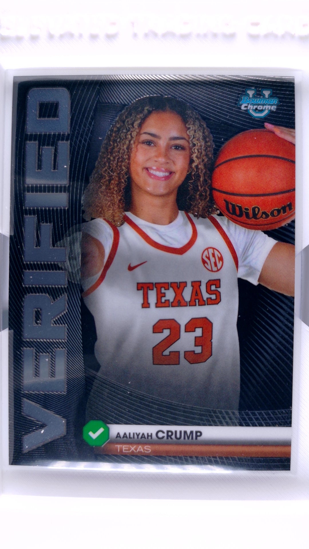 #BV-12 Aaliyah Crump Bowman Verified - front