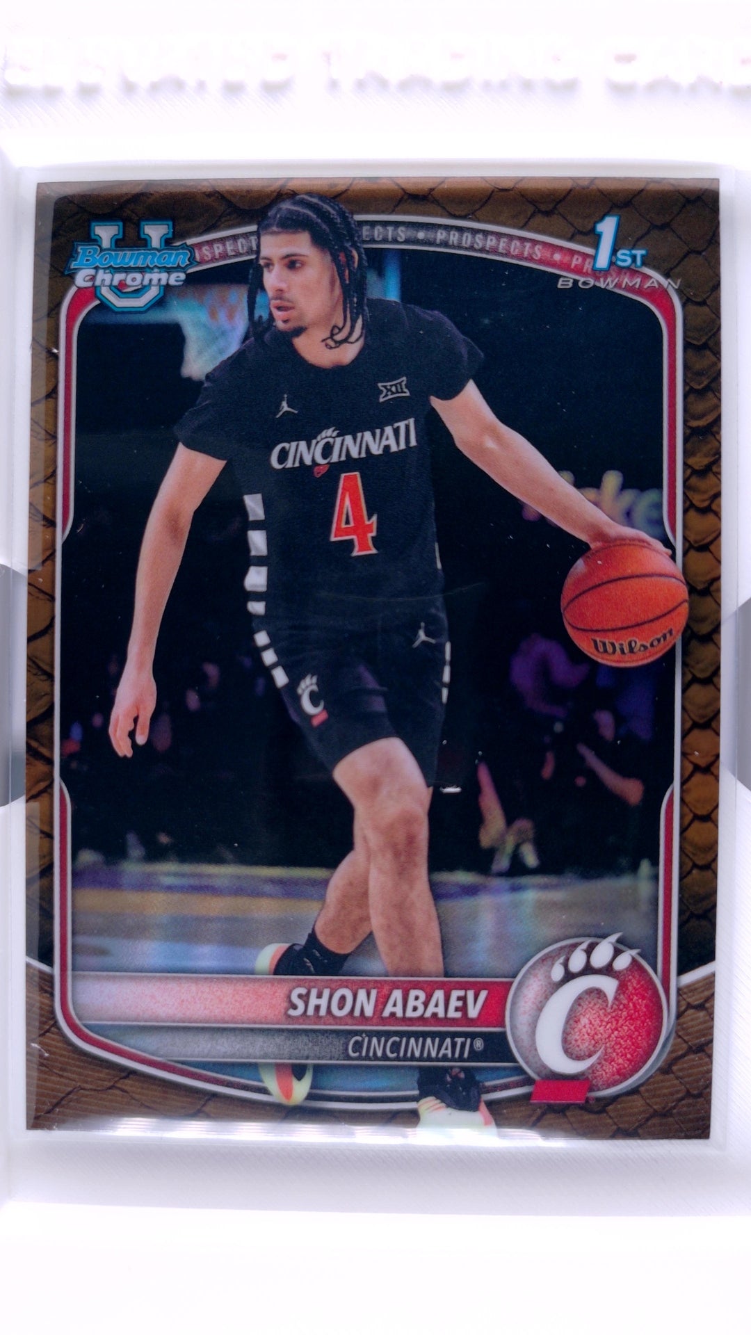 #BCP-19 Shon Abaev Chrome Prospects Reptilian Refractor - front