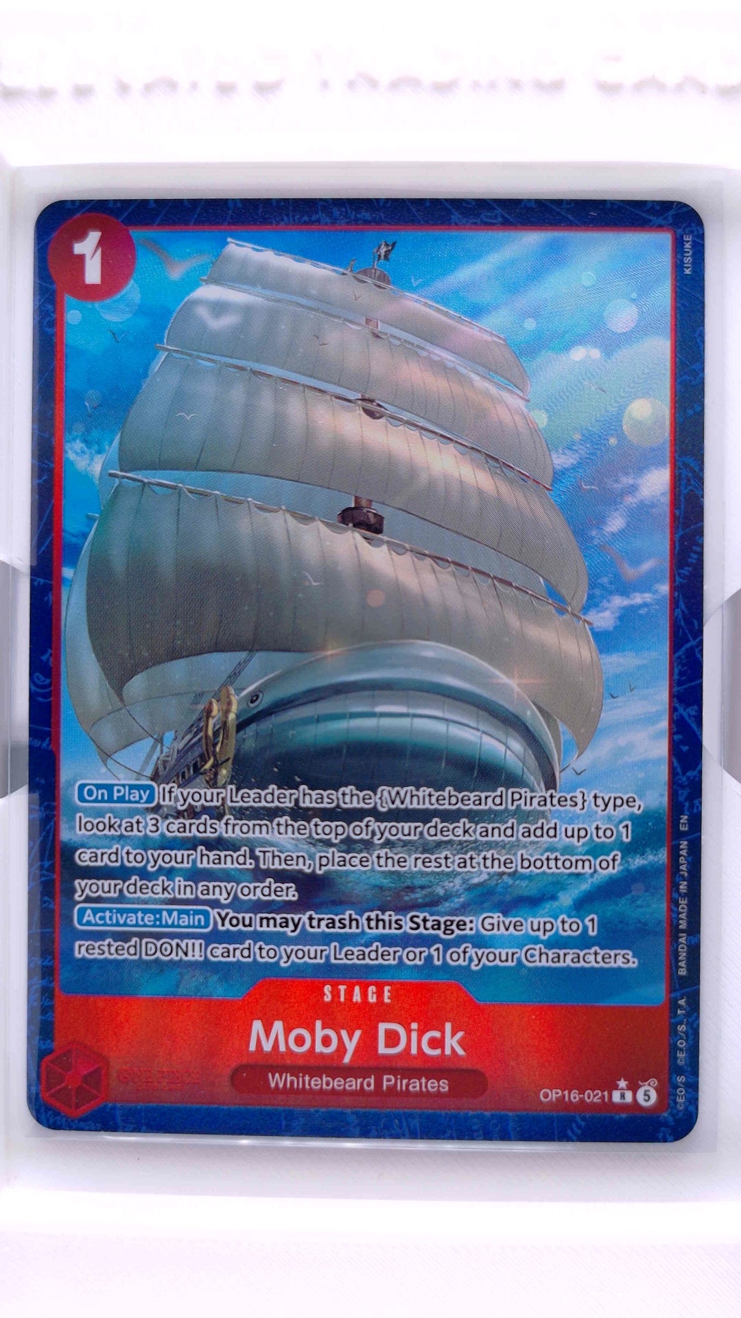 #OP16-021 Moby Dick Alternate Art R (Rare) - front