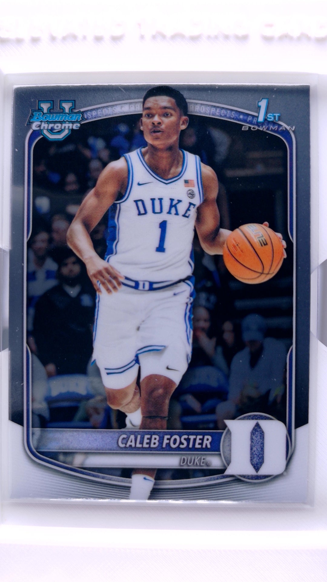 #BCP-100 Caleb Foster Chrome Prospects - front