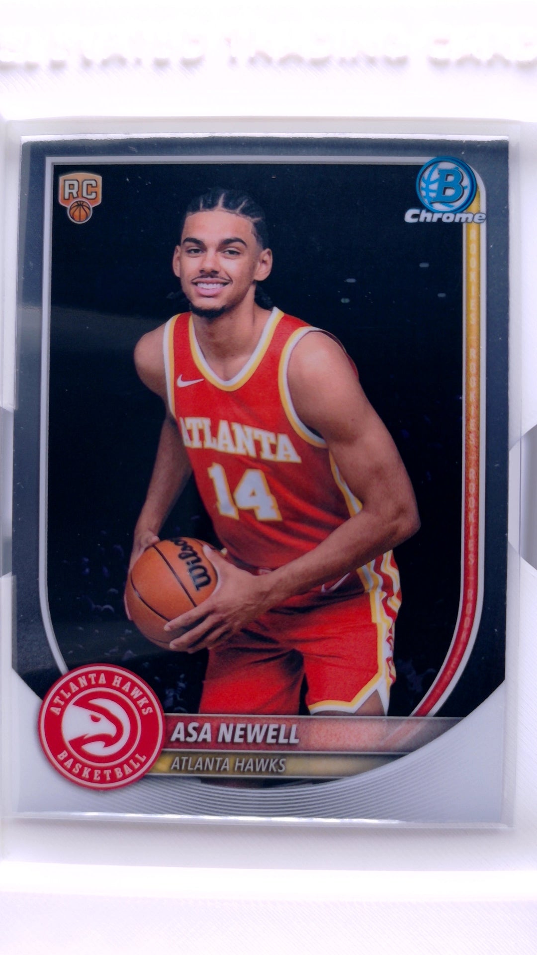 #BCV-23 Asa Newell Rookie Chrome - front