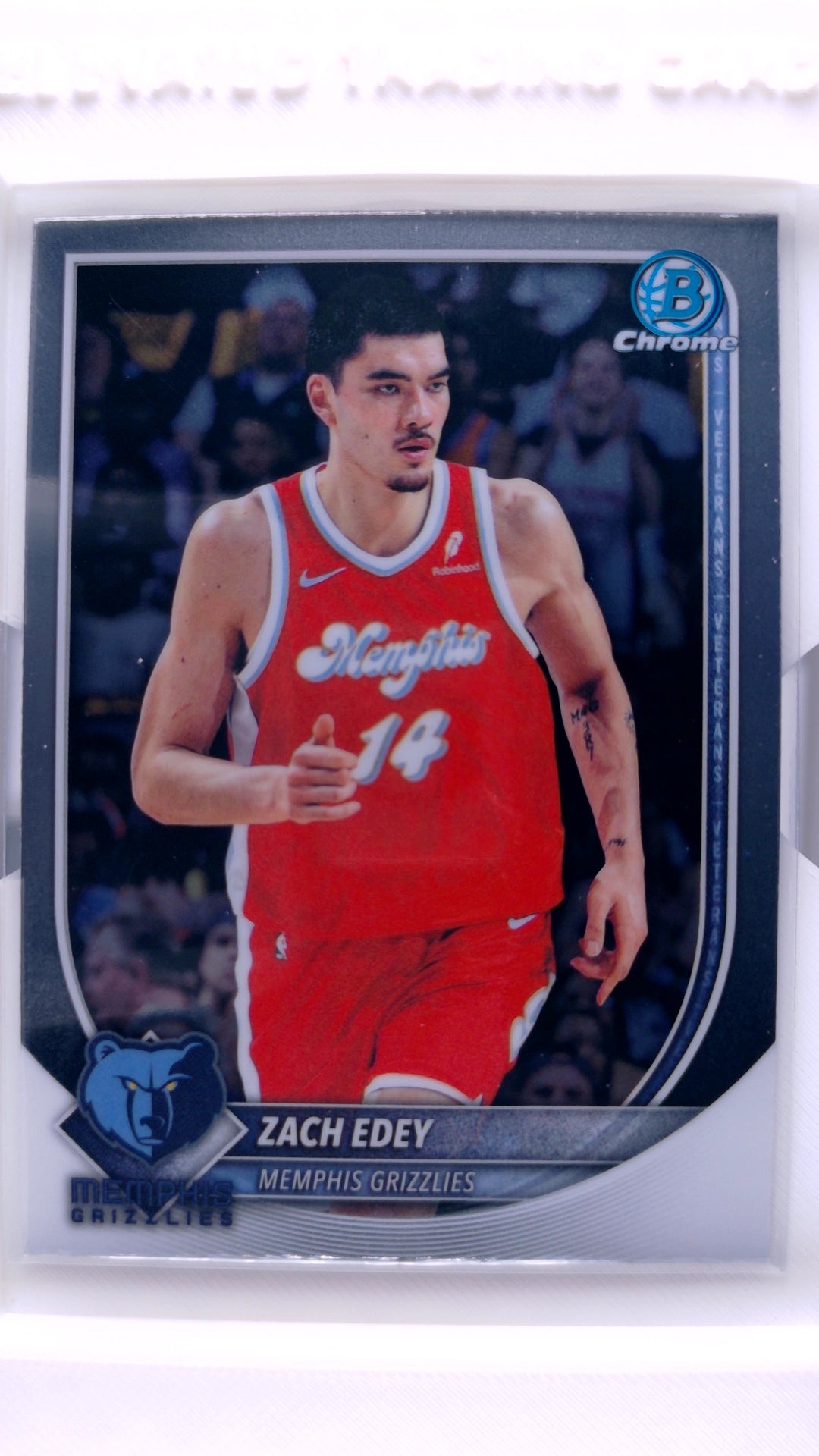 #BCV-139 Zach Edey Chrome - front