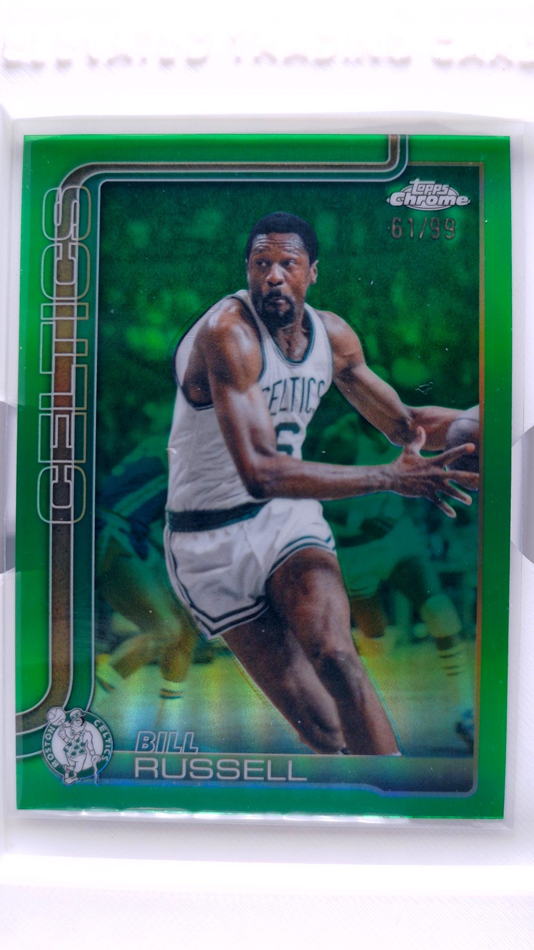 #141 Bill Russell Green Refractor #61/99 - front