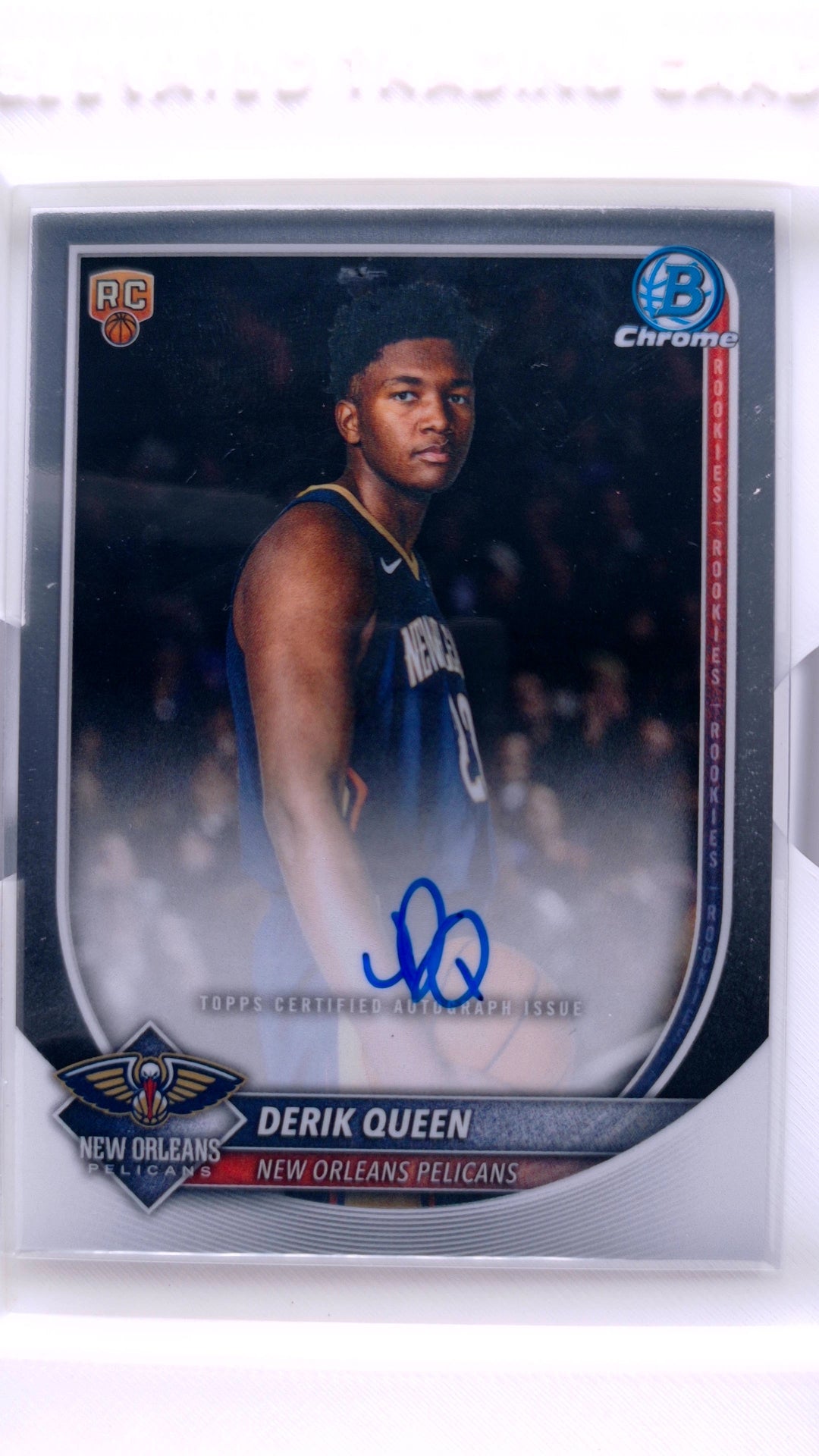 #BCA-DQ Derik Queen Rookie Chrome Autographs - front