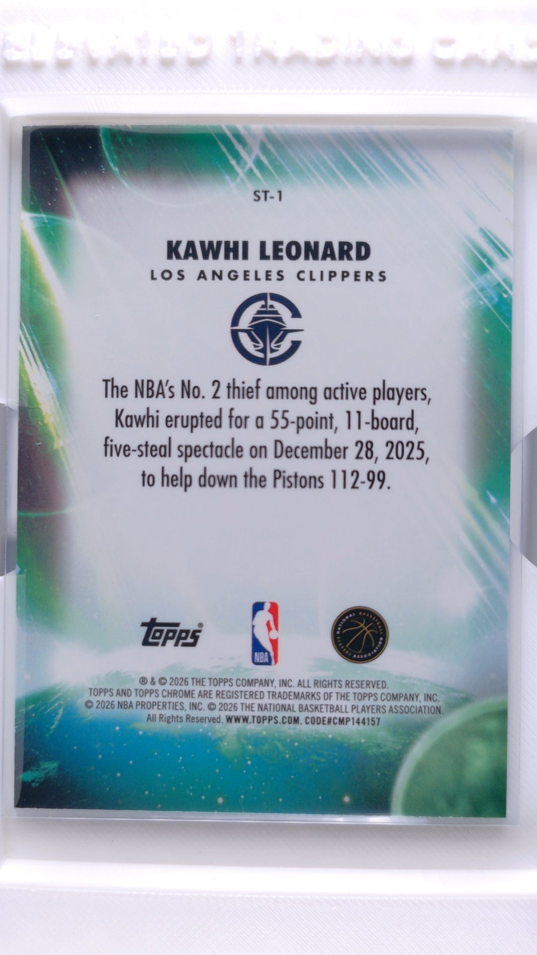 #ST-1 Kawhi Leonard Stratospheric Stars - back