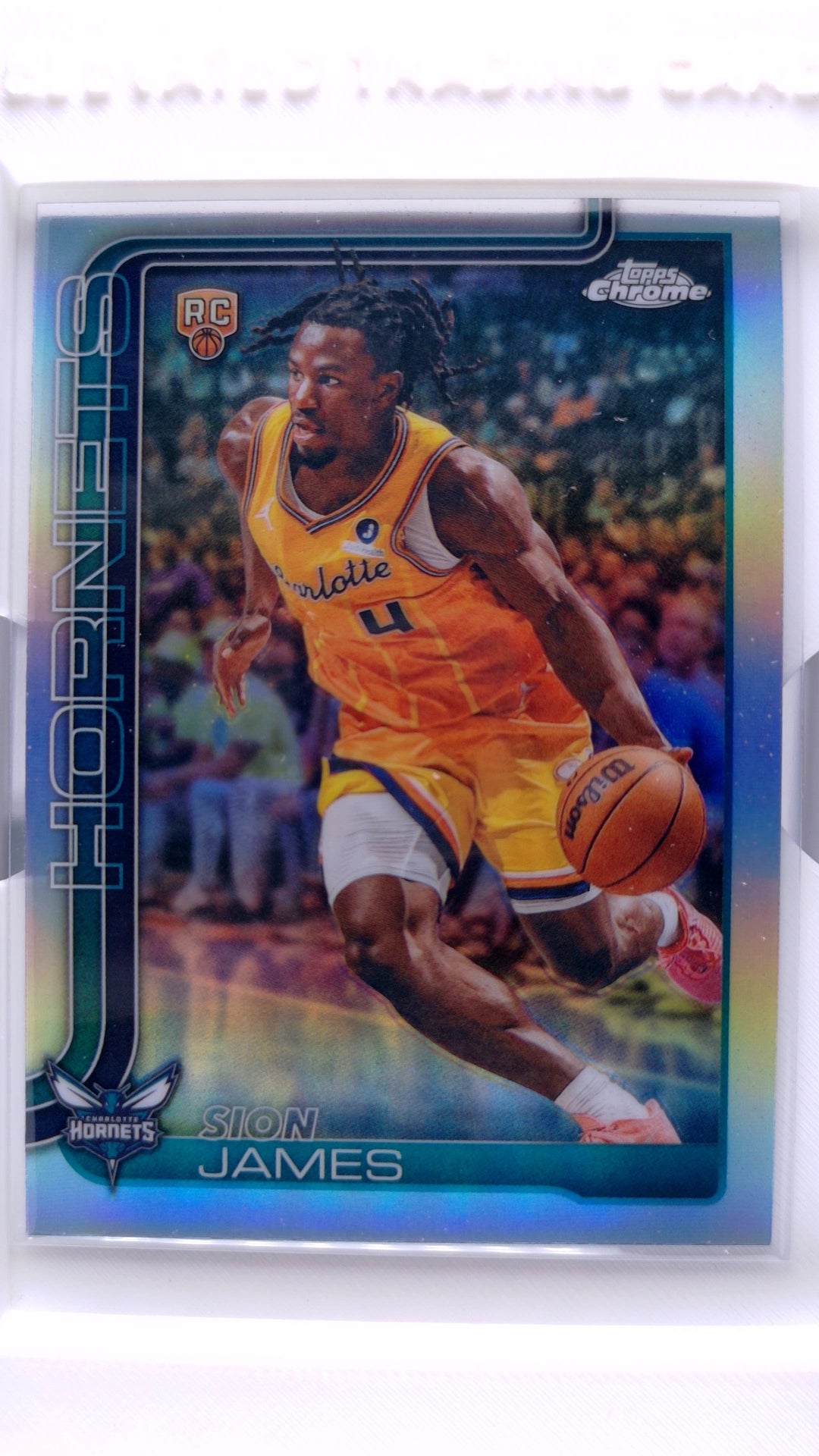 #183 Sion James Rookie Refractor - front