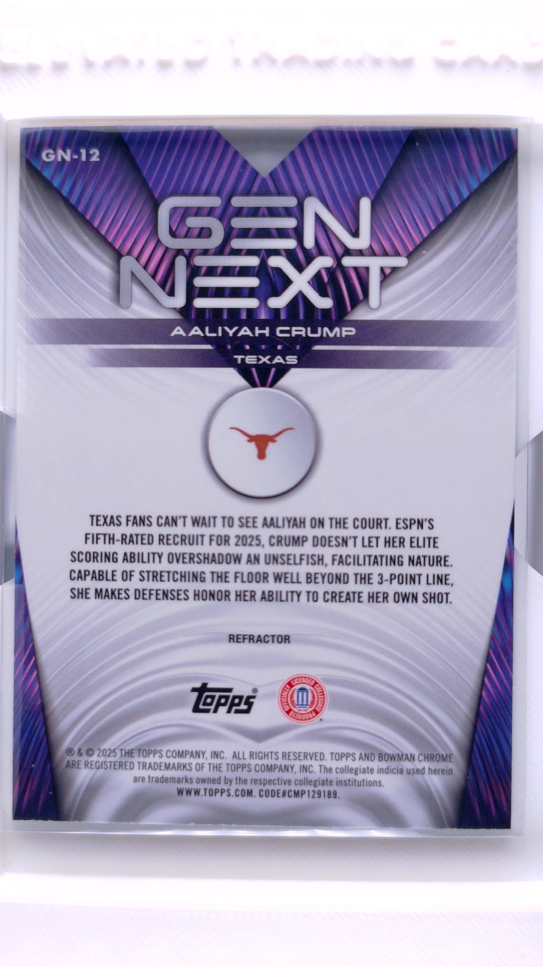 #GN-12 Aaliyah Crump Gen Next - back