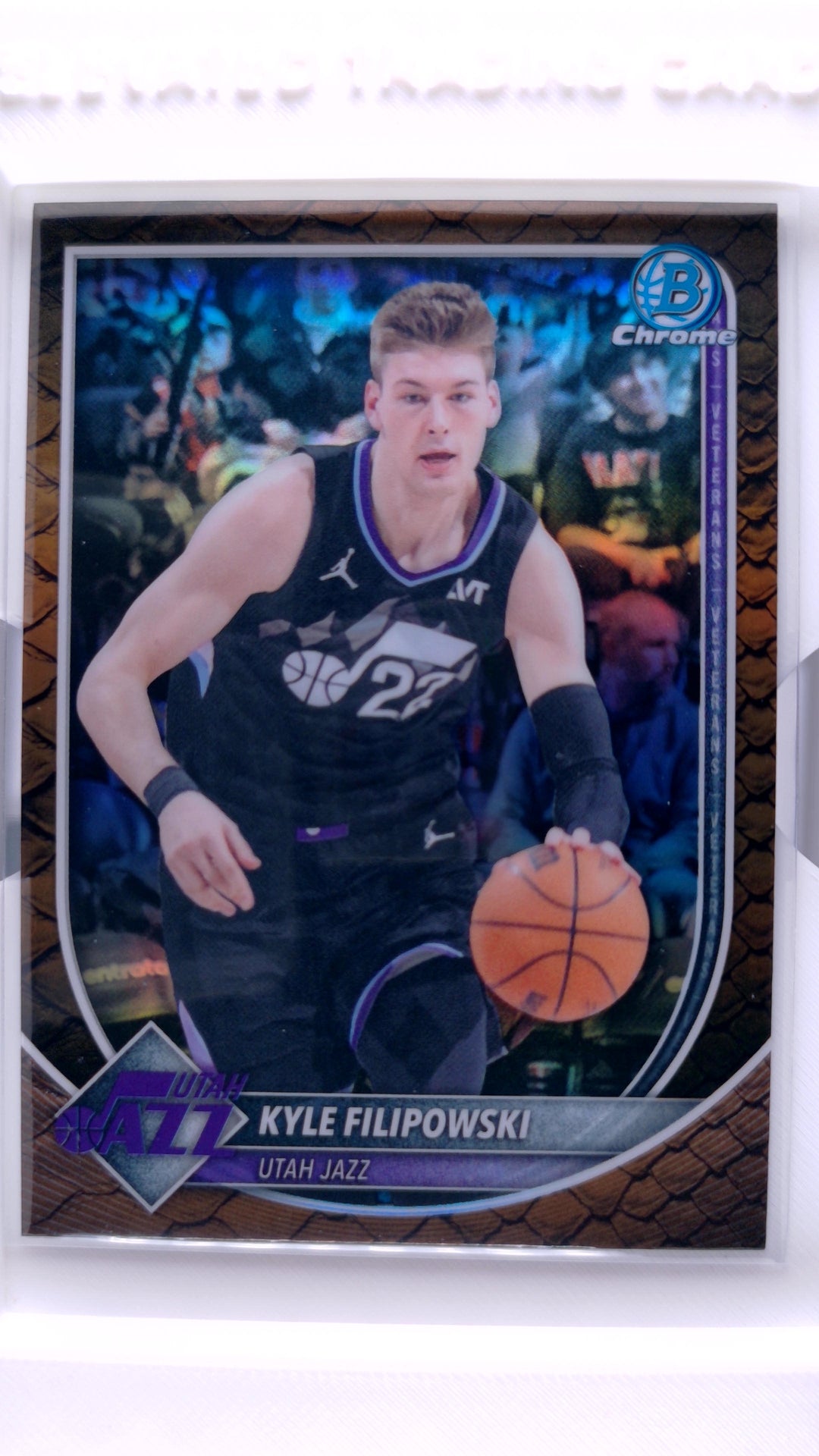 #BCV-113 Kyle Filipowski Chrome Reptilian Refractor - front