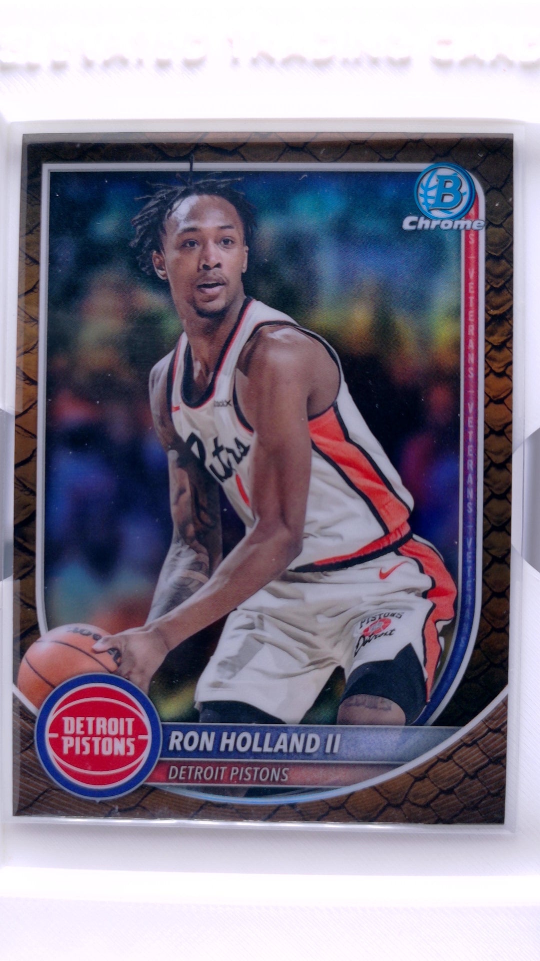 #BCV-160 Ron Holland II Chrome Reptilian Refractor - front