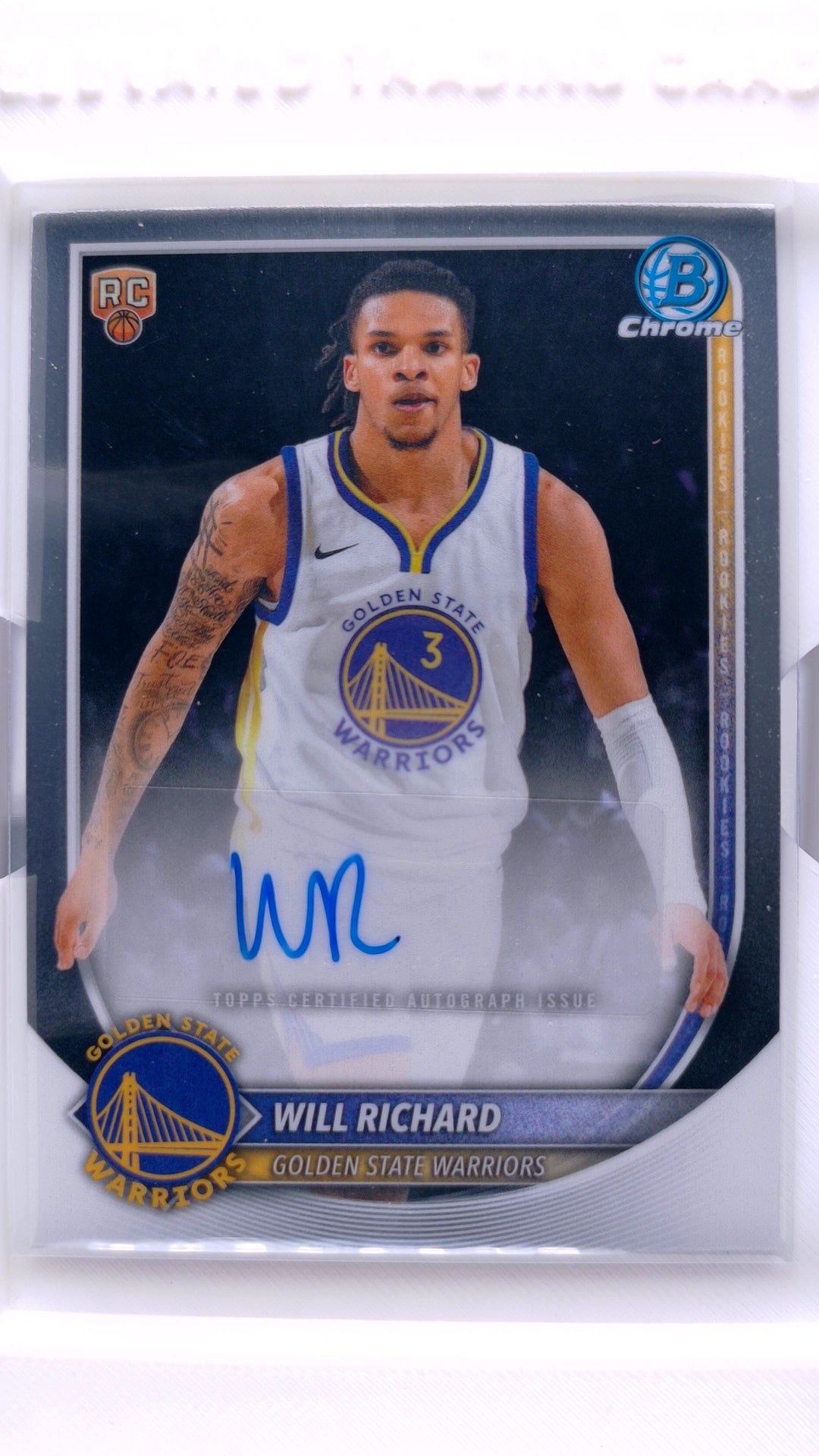 #BCA-WI Will Richard Rookie Chrome Autographs - front