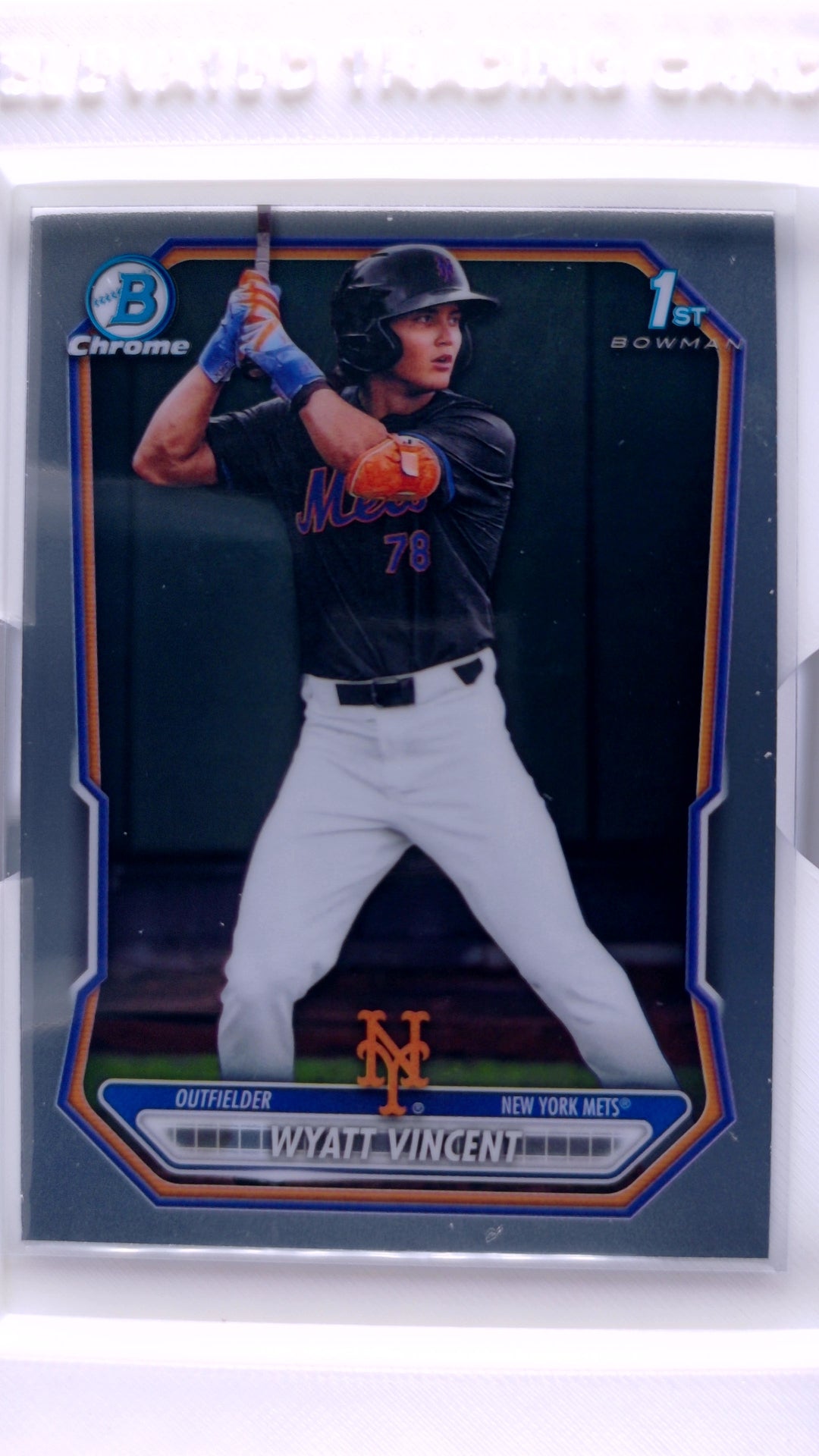 #BCP-187 Wyatt Vincent Bowman Chrome Prospects - front
