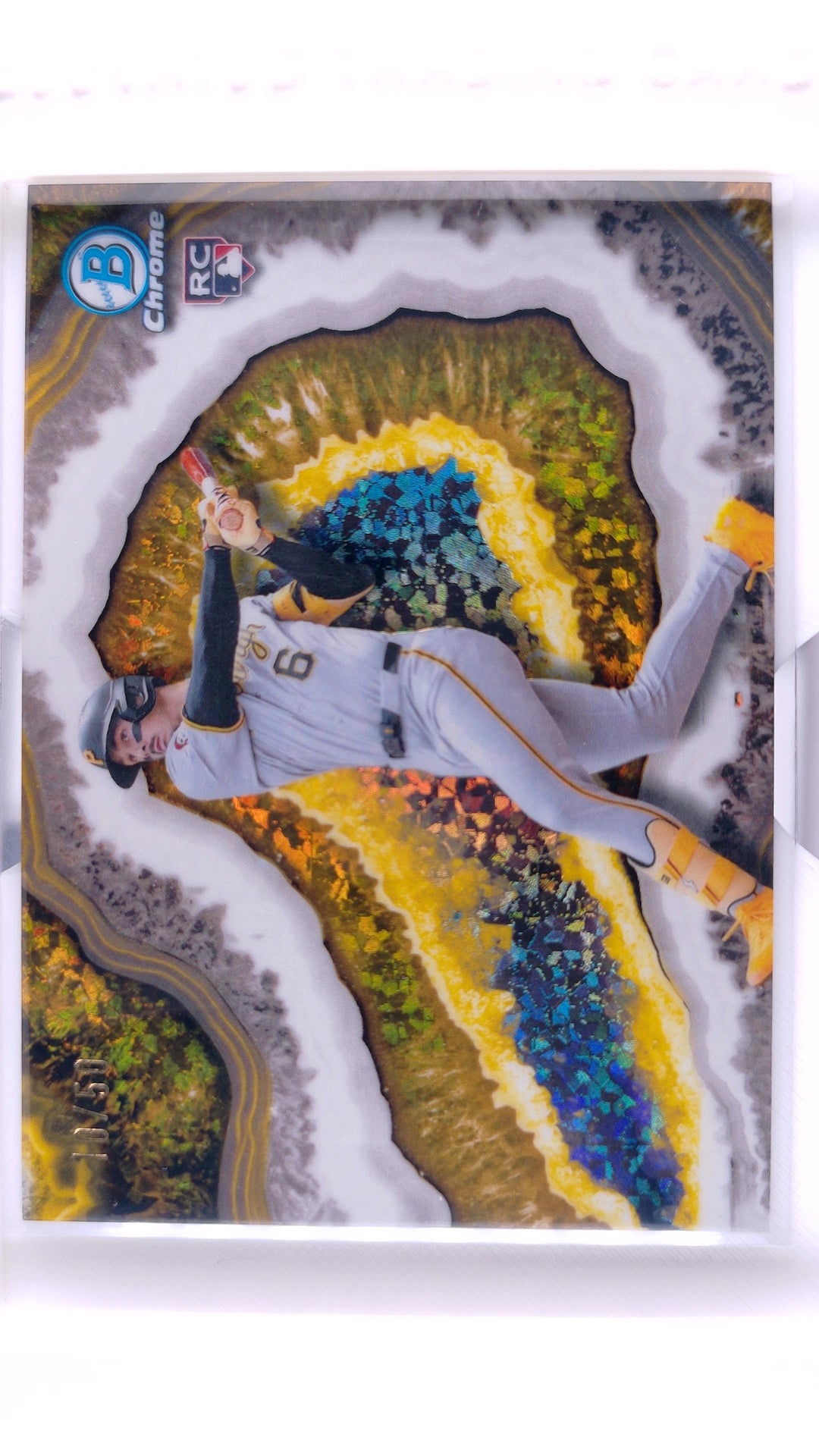#BWC-10 Konnor Griffin Rookie Crystallized Gold Refractor #10/50 - front