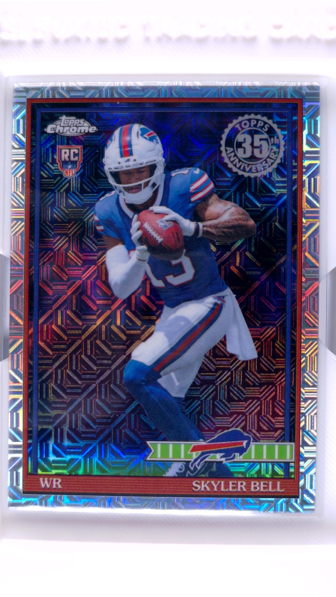 #91TRC-27 Skyler Bell Rookie 1991 Topps Rookies Football Chrome - front