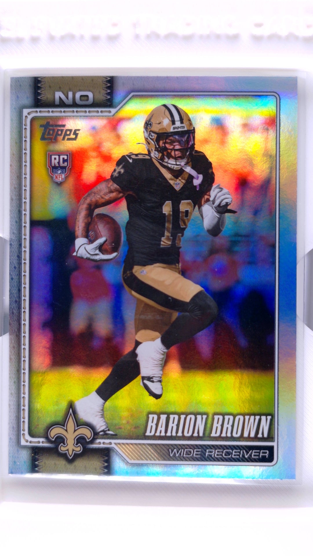 #386 Barion Brown Rookie Holo Foil - front