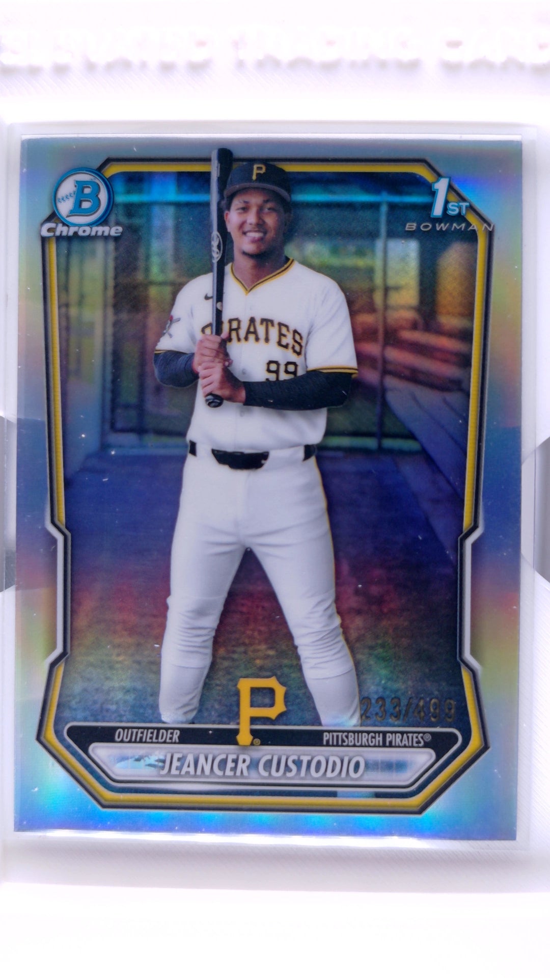 #BCP-222 Jeancer Custodio Bowman Chrome Prospects Refractor #233/499 - front