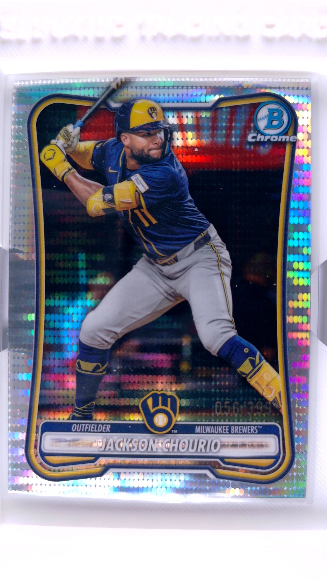 #19 Jackson Chourio Pulsar Refractor #56/399 - front