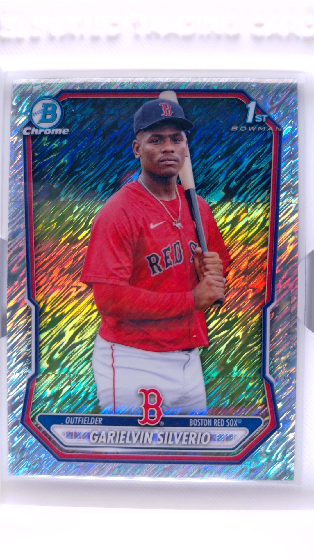 #BCP-246 Garielvin Silverio Bowman Chrome Prospects Shimmer Refractor - front