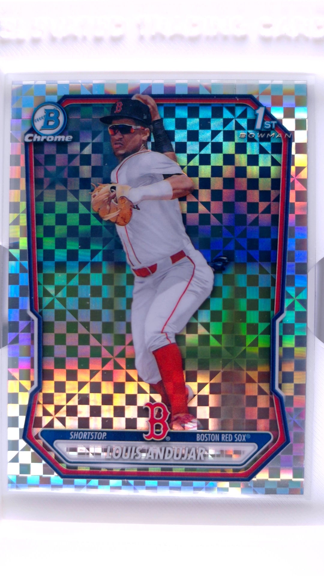 #BCP-198 Louis Andujar Bowman Chrome Prospects X Fractor - front