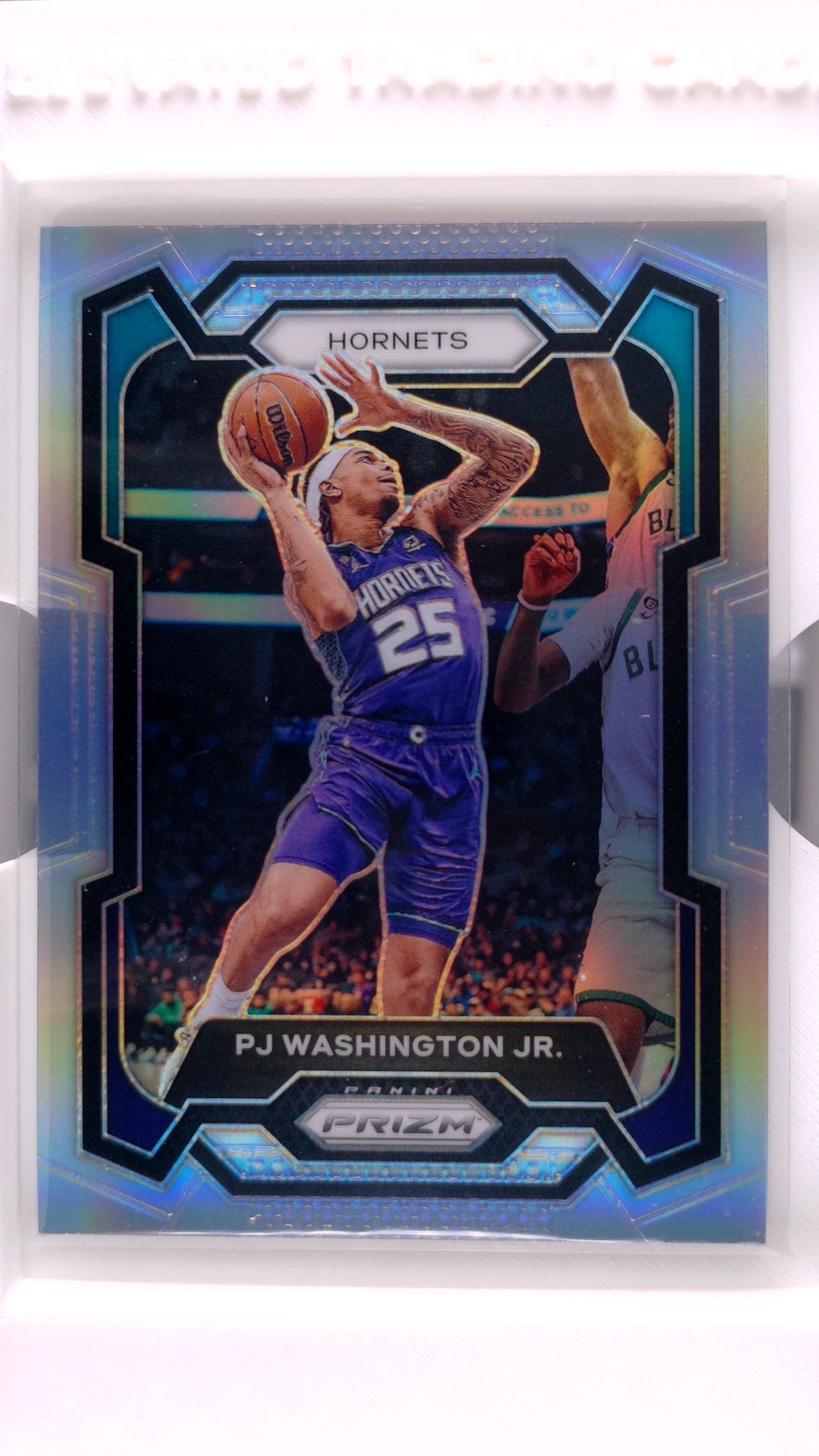 #117 PJ Washington Jr. Silver Prizm - front